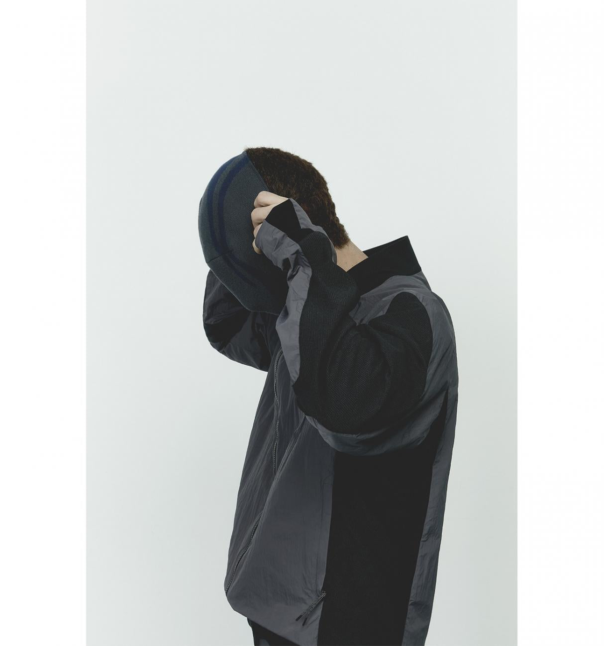 NOTCH TRACK TOP GREY BLACK - _J.L - A.L_(ジェイラル) - TOPS