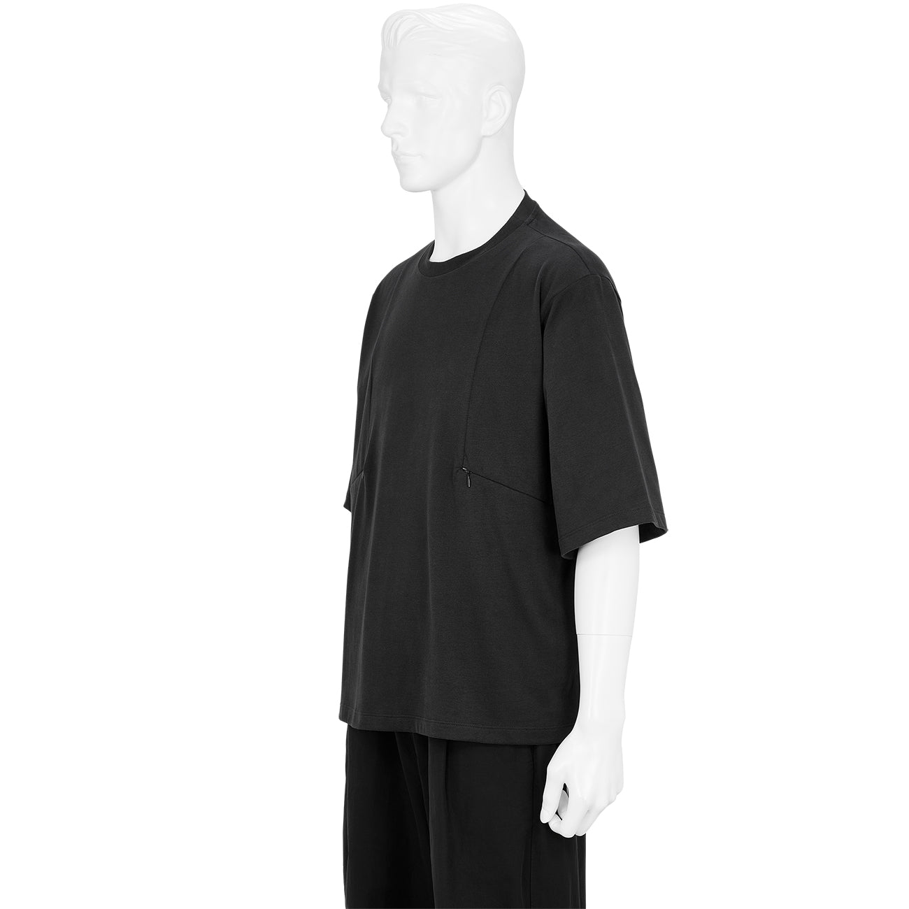 TEE SHIRT WITH POCKET BLACK