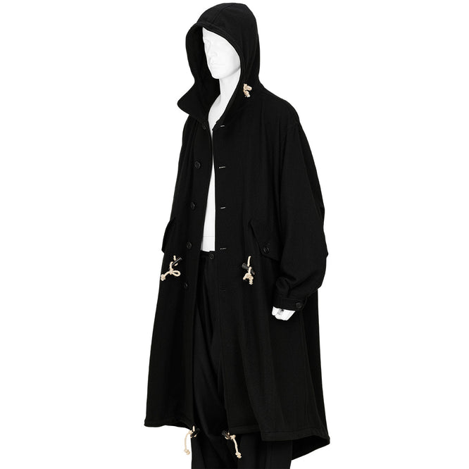 MODS COAT WITH TOGGLE BLACK