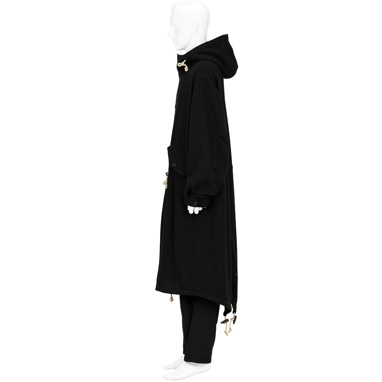 MODS COAT WITH TOGGLE BLACK