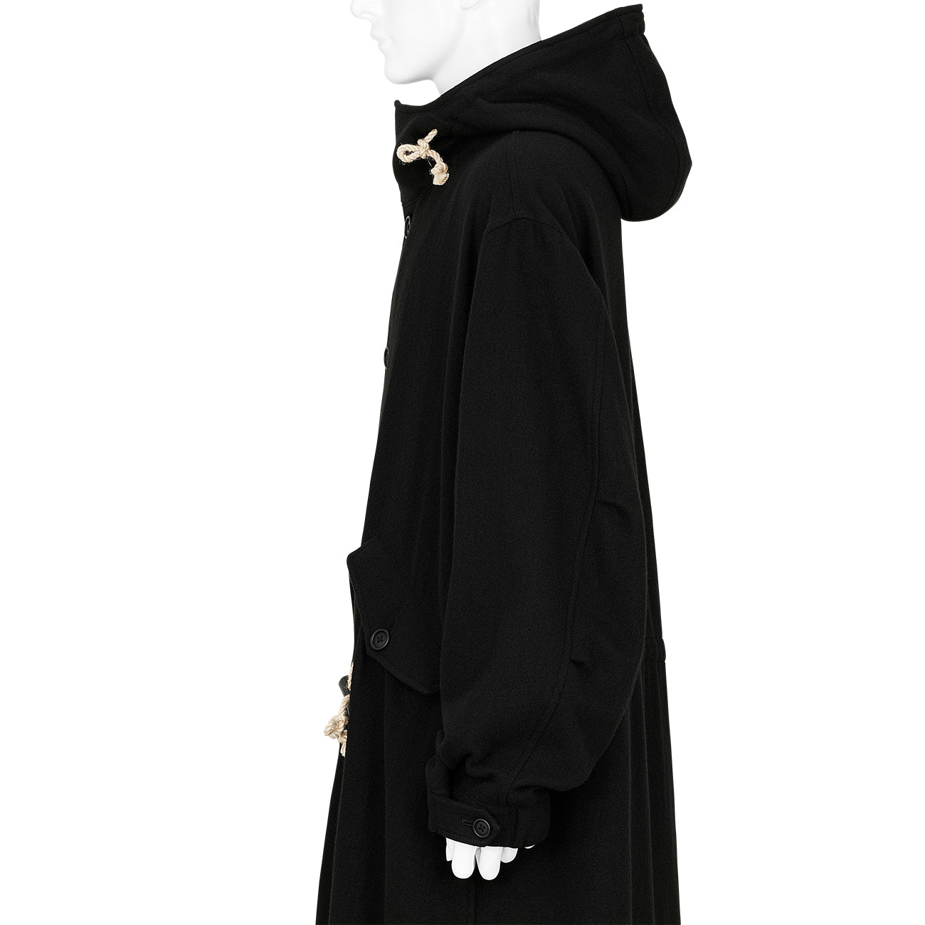 MODS COAT WITH TOGGLE BLACK