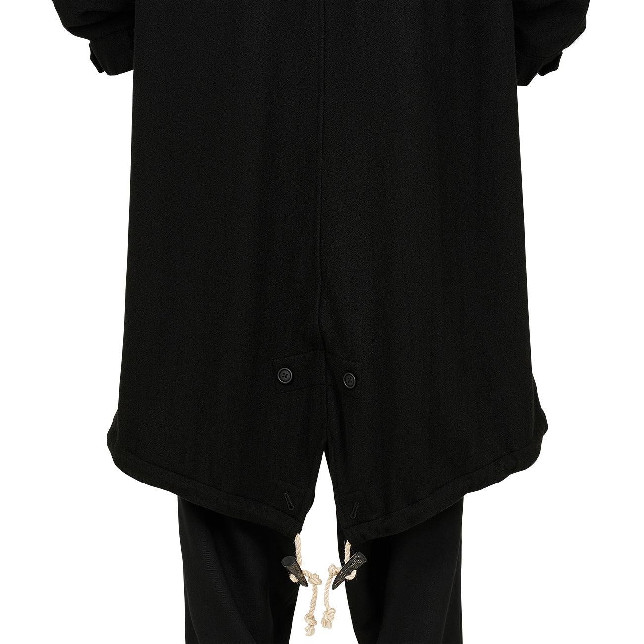 MODS COAT WITH TOGGLE BLACK
