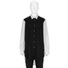 FULLING WOOL PANEL LONG SHIRT BLACK