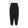 WOOL FOLD PANTS BLACK