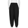 WOOL FOLD PANTS BLACK
