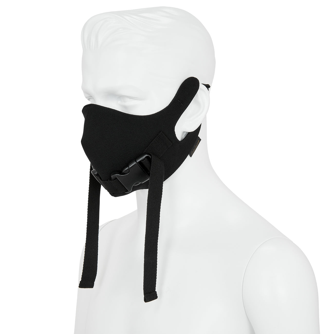 MASK WITH BUCKLE BLACK - Yohji Yamamoto POUR HOMME(ヨウジ