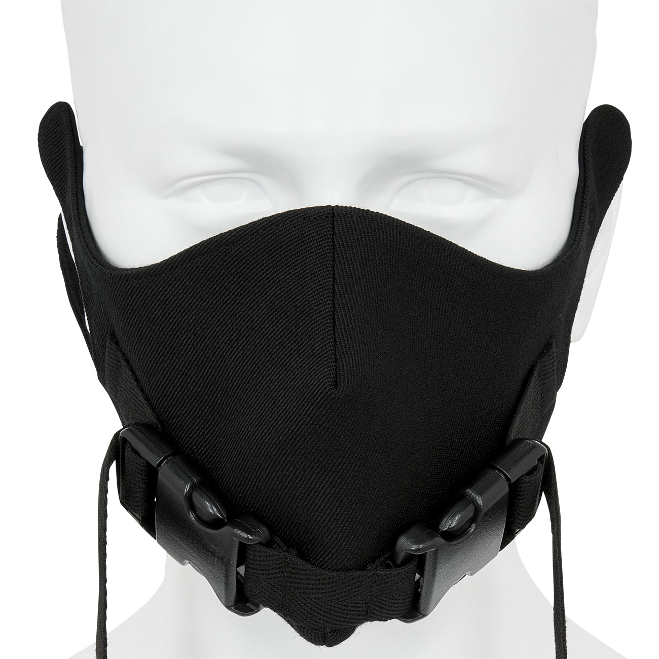 MASK WITH BUCKLE BLACK - Yohji Yamamoto POUR HOMME(ヨウジ
