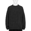 PLATING CREWNECK SWEATER CHARCOAL