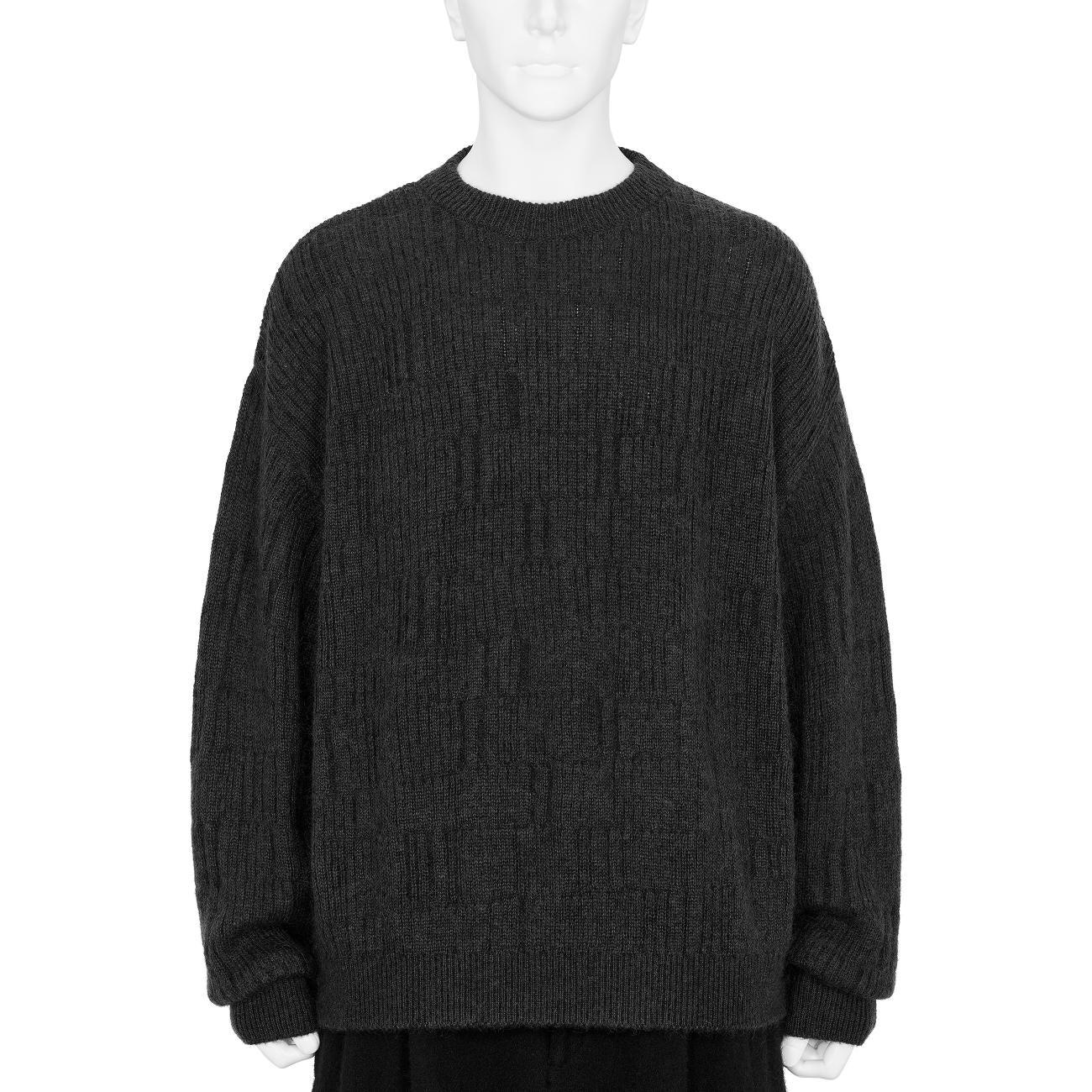 PLATING CREWNECK SWEATER CHARCOAL