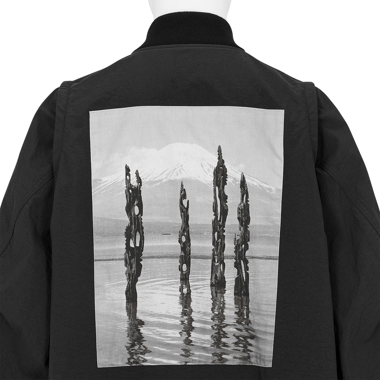 SOFU TESHIGAHARA DETACHABLE SLEEVE BOMBER JACKET BLACK
