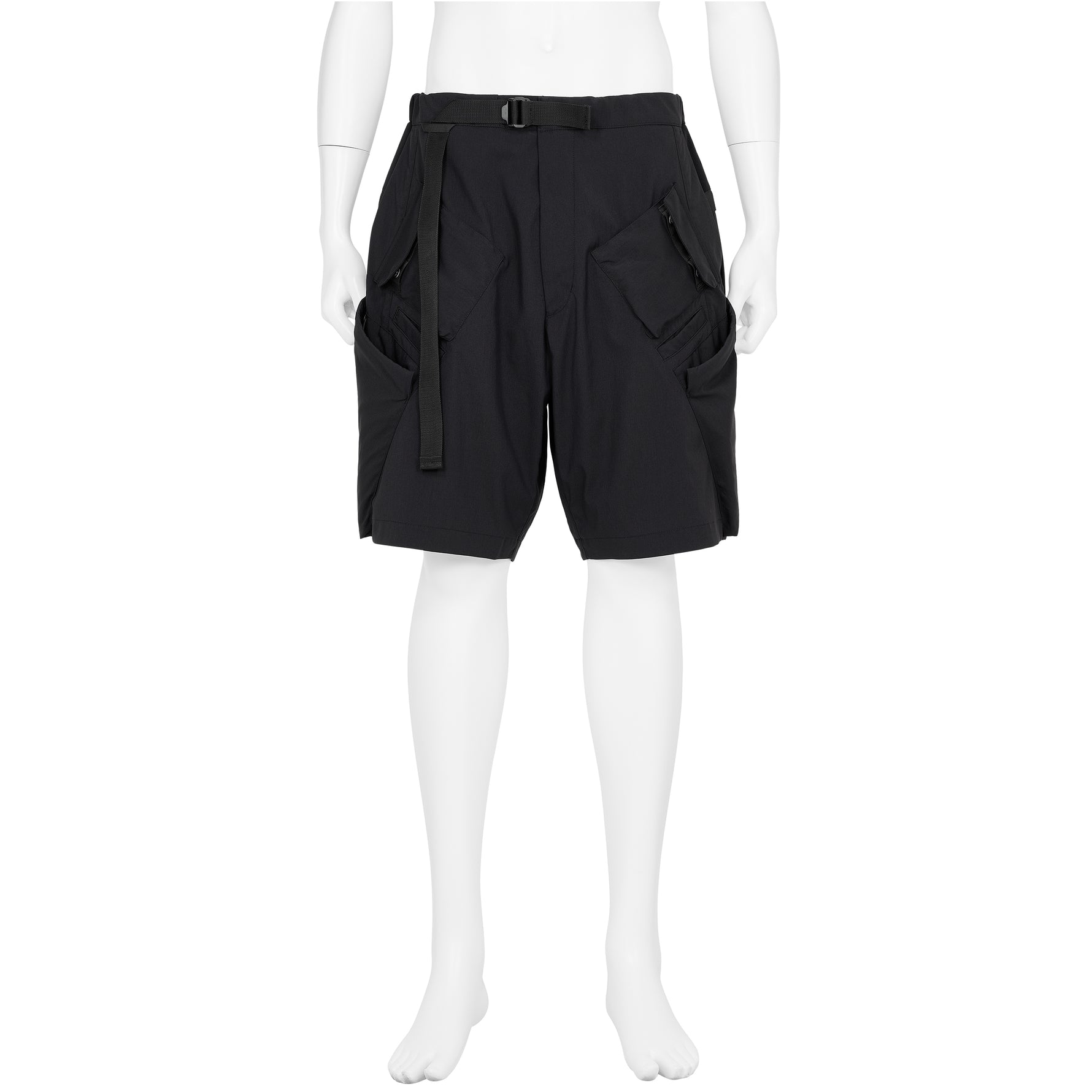 SP29-M NYLON STRETCH BDU SHORT PANTS BLACK