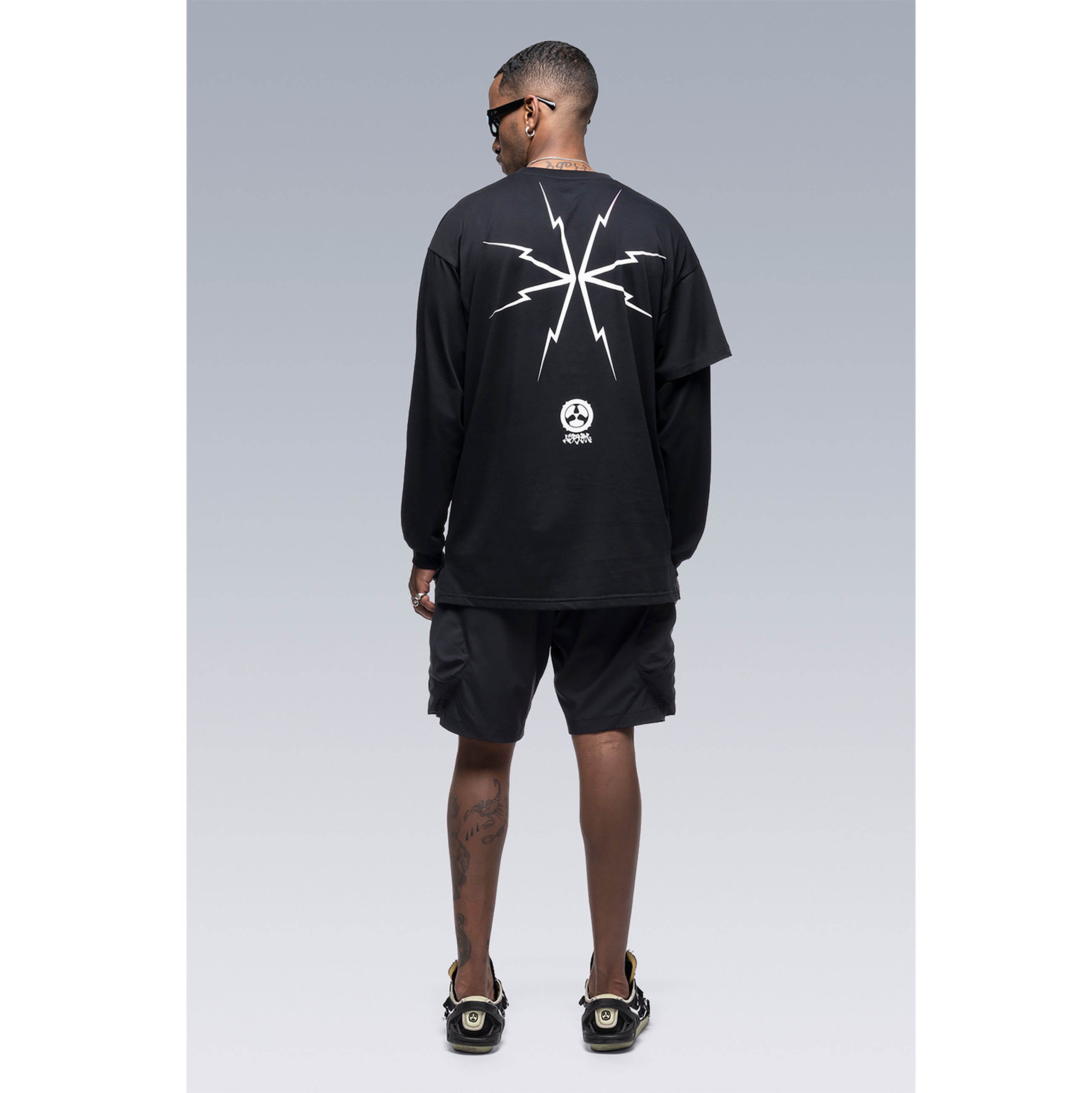 SP29-M NYLON STRETCH BDU SHORT PANTS BLACK