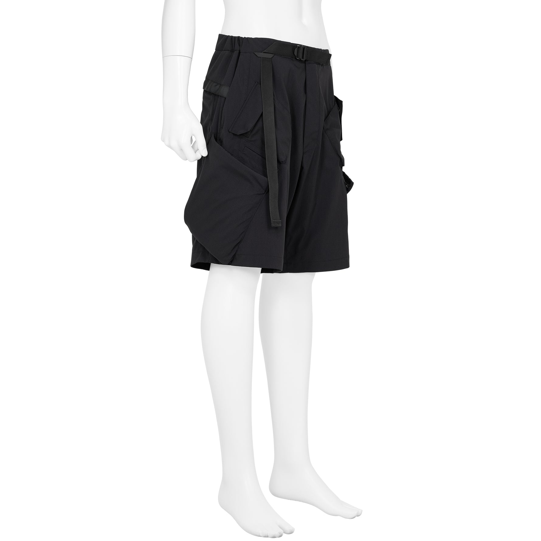 SP29-M NYLON STRETCH BDU SHORT PANTS BLACK