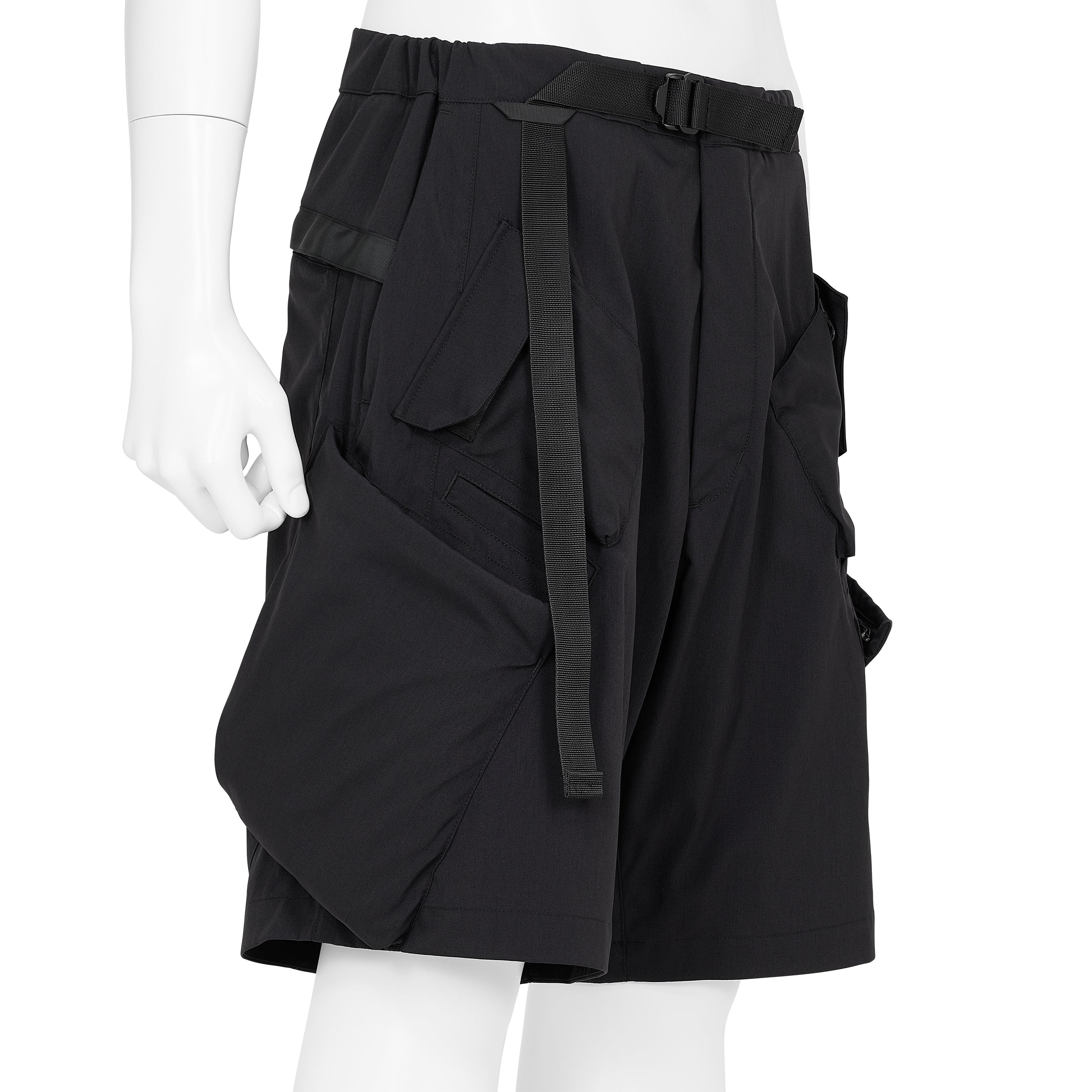 SP29-M NYLON STRETCH BDU SHORT PANTS BLACK