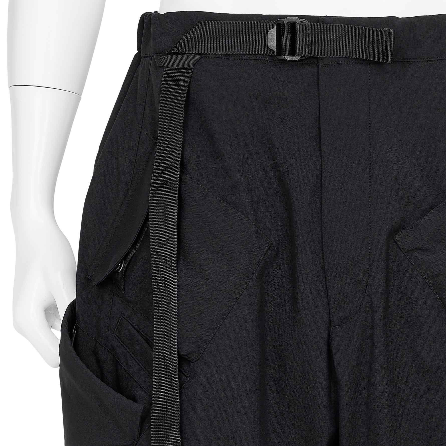 SP29-M NYLON STRETCH BDU SHORT PANTS BLACK