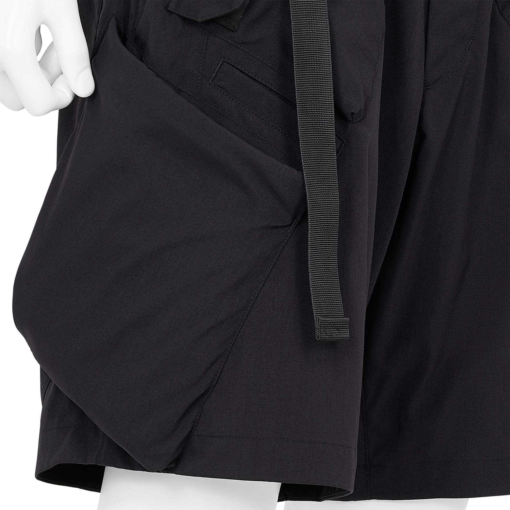 SP29-M NYLON STRETCH BDU SHORT PANTS BLACK