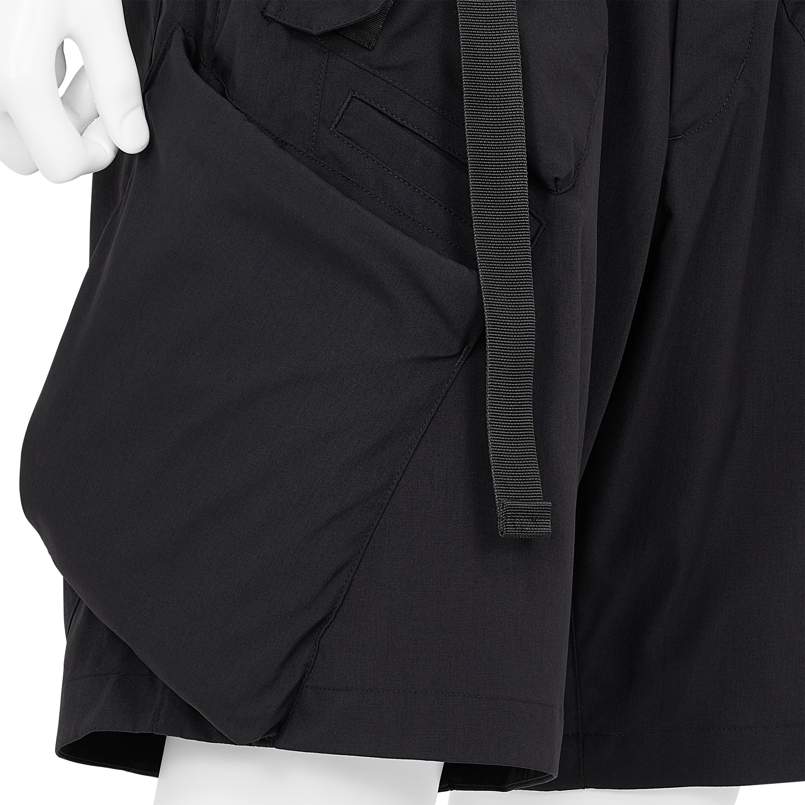 SP29-M NYLON STRETCH BDU SHORT PANTS BLACK