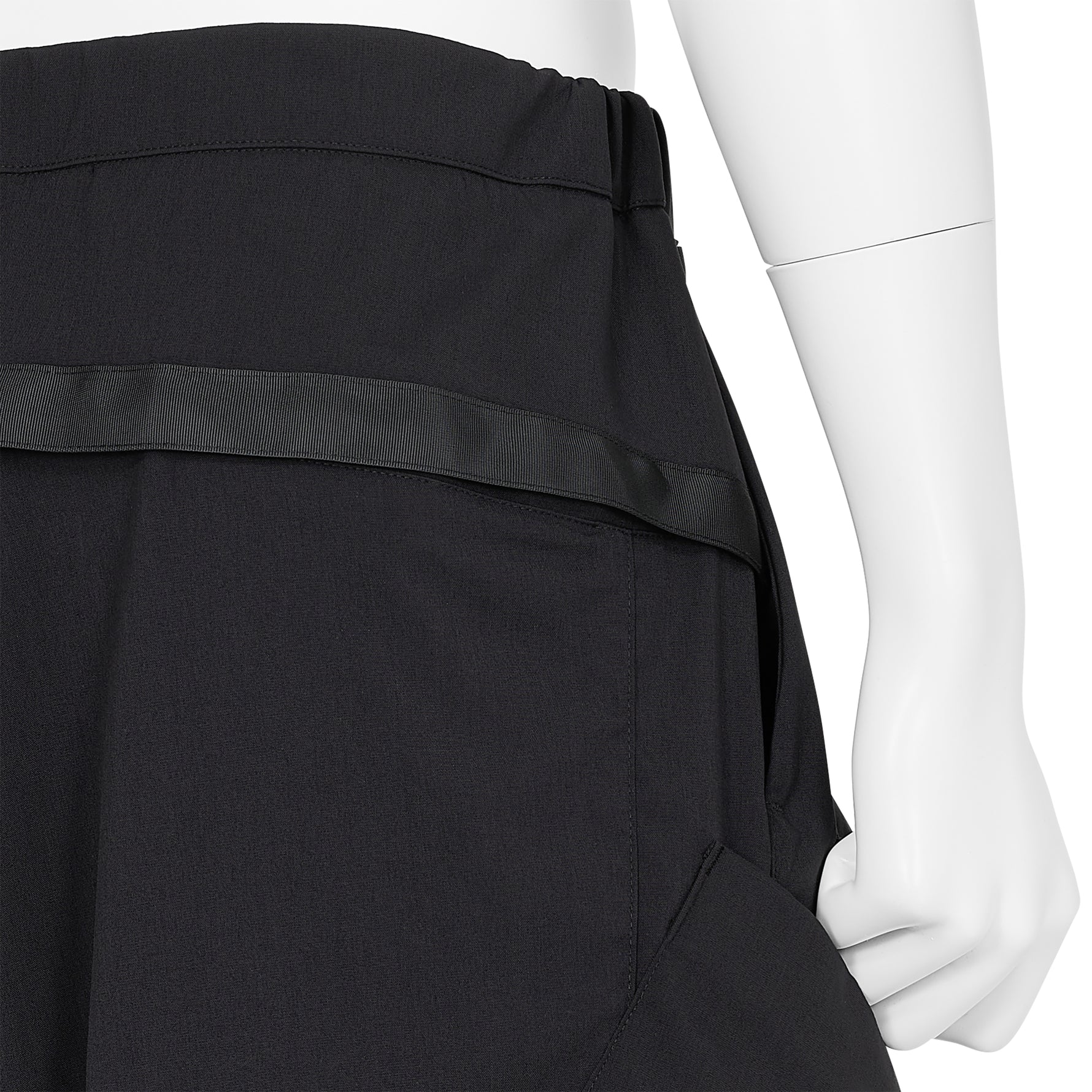 SP29-M NYLON STRETCH BDU SHORT PANTS BLACK
