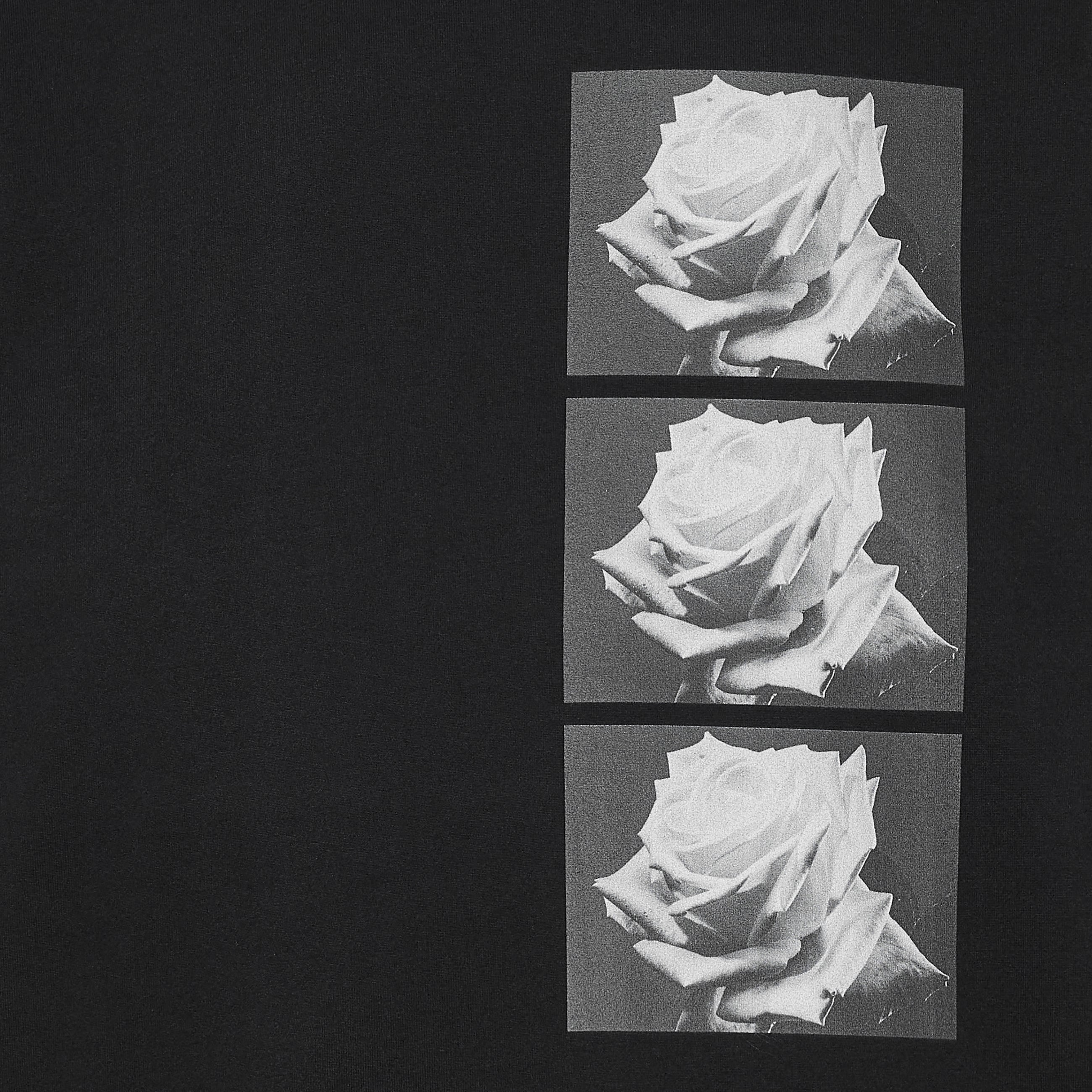 Yasuhiro Ishimoto ROSE PRINT TEE BLACK