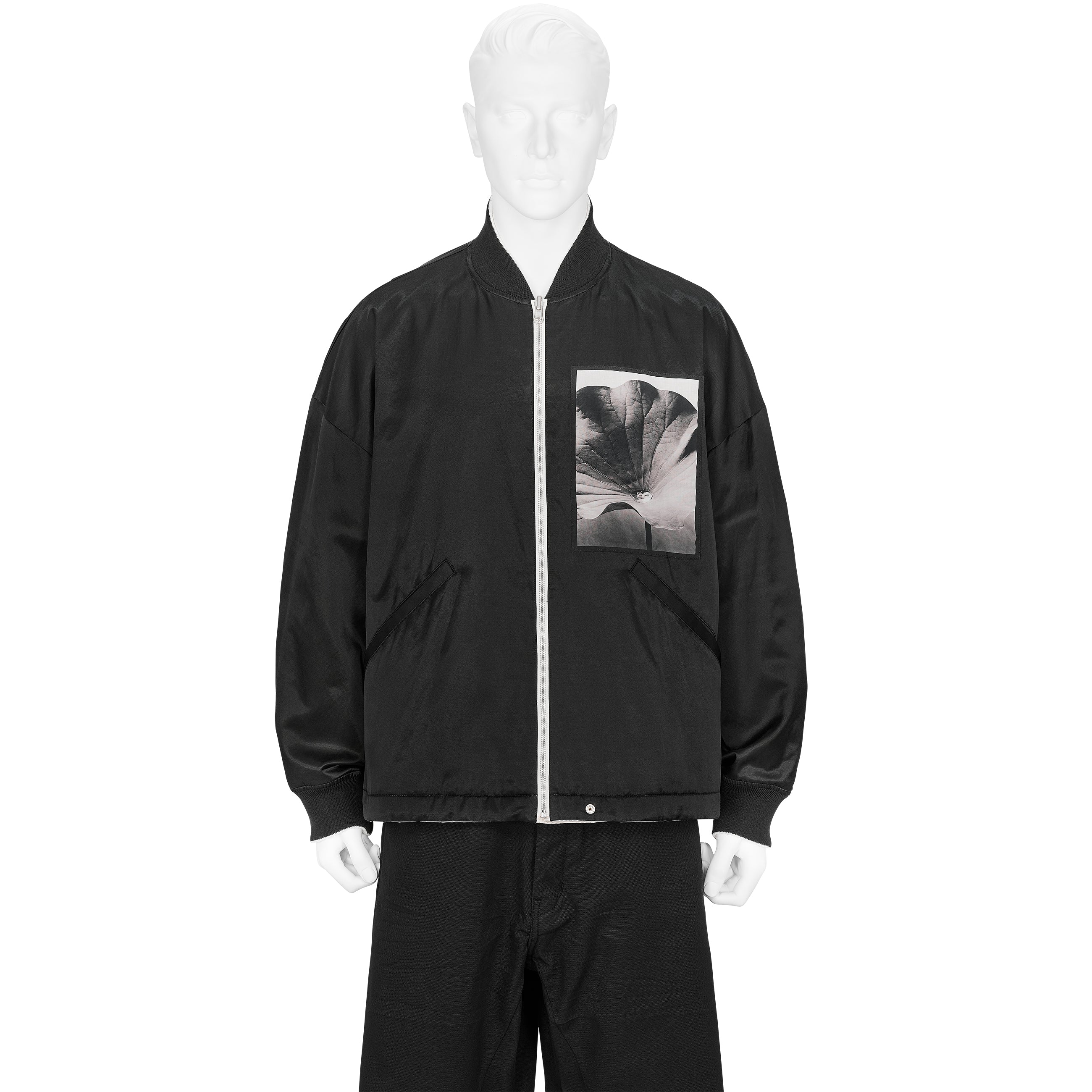 Yasuhiro Ishimoto REVERSIBLE MA-1 SKA BLOUSON BLACK WHITE Yasuhiro Ishimoto REVERSIBLE MA-1 SKA BLOUSON BLACK WHITE