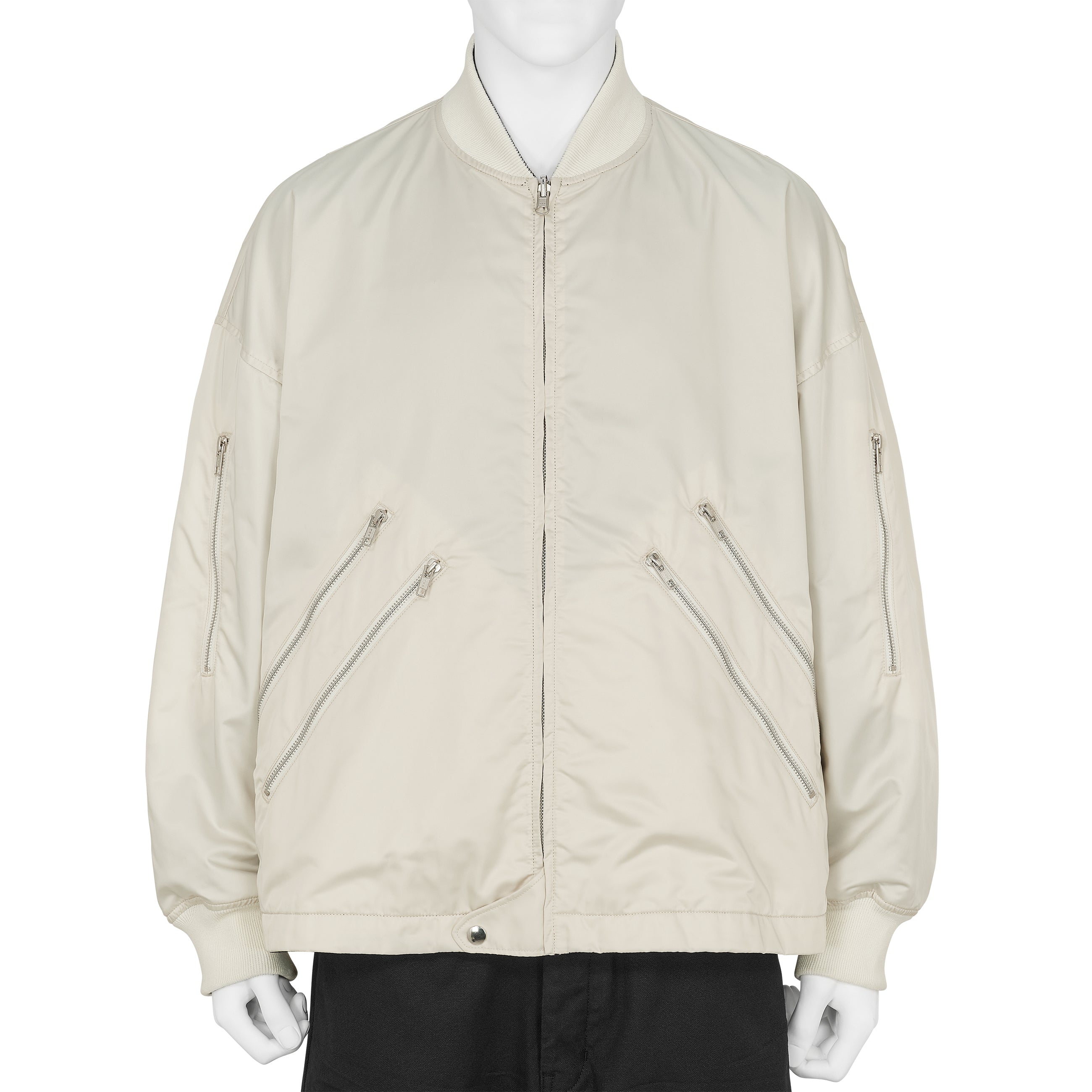 Yasuhiro Ishimoto REVERSIBLE MA-1 SKA BLOUSON BLACK WHITE