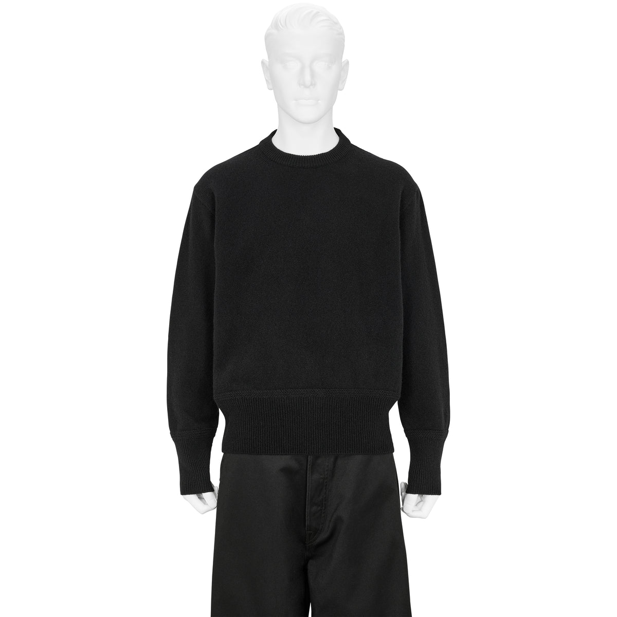 LOT.507 ATHLETIC CREWNECK KNIT BLACK