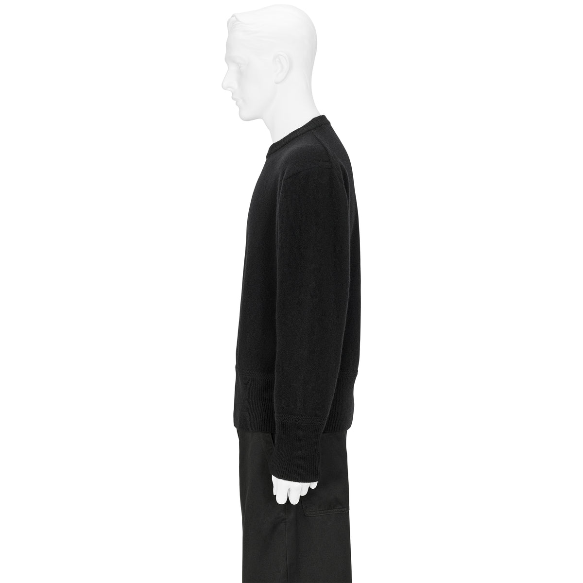 LOT.507 ATHLETIC CREWNECK KNIT BLACK