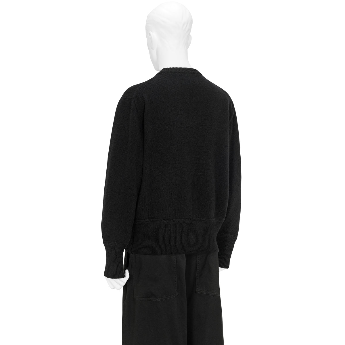 LOT.507 ATHLETIC CREWNECK KNIT BLACK