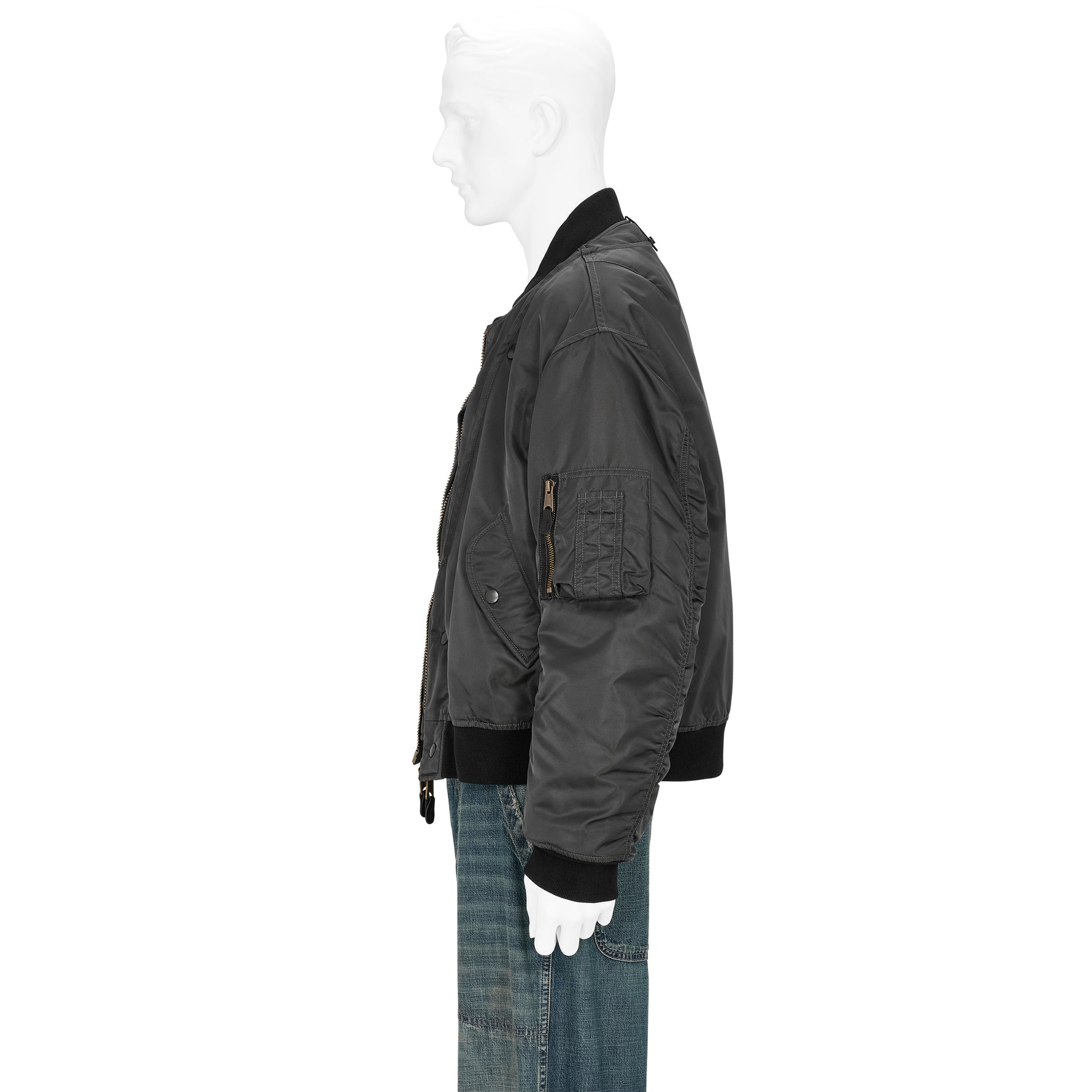 REVERSIBLE 3WAY BOMBER JACKET DARK GRAY