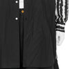 POLYESTER SHIRT WITH HOOD BLACK WHITE