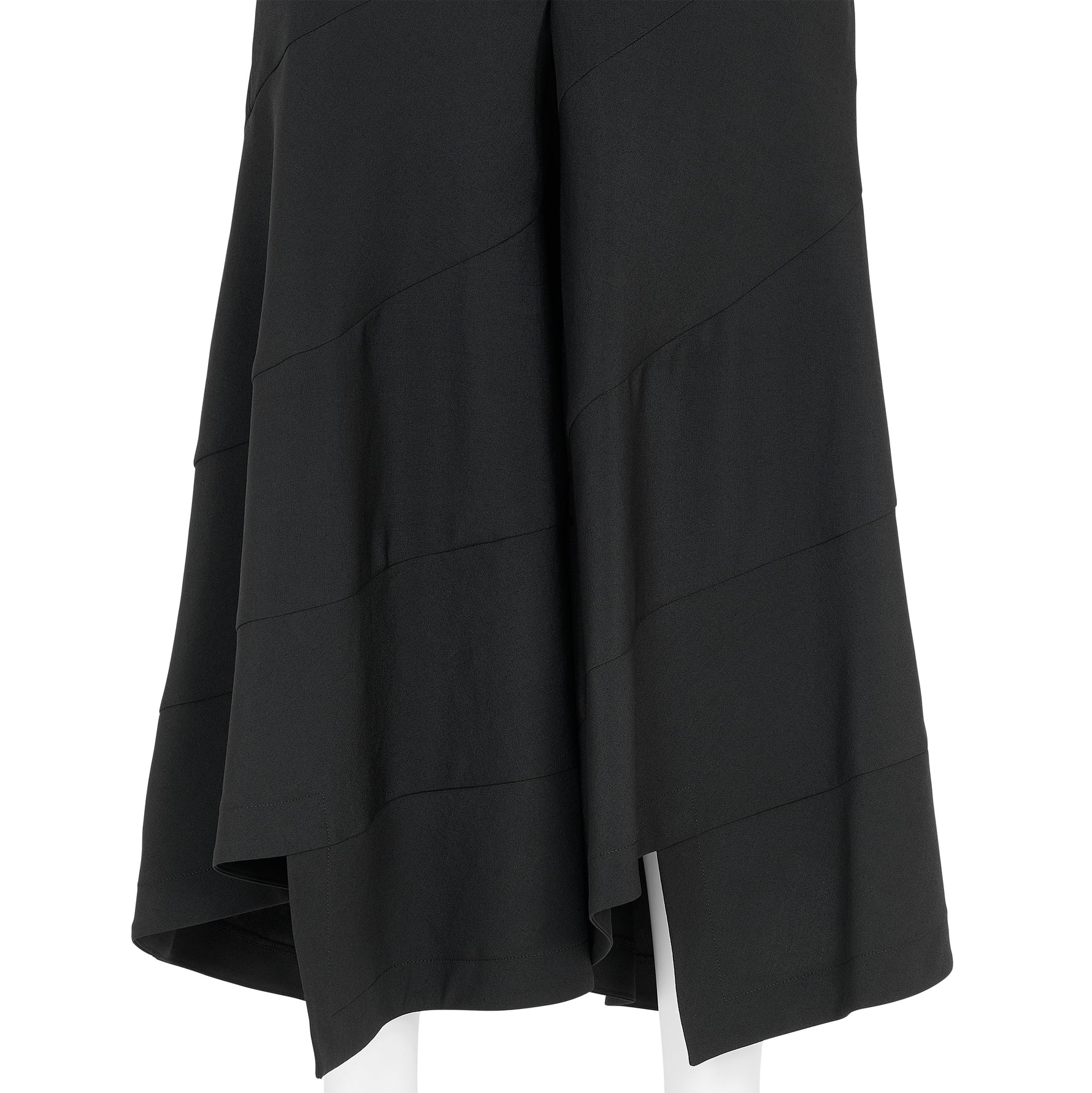 DIAGONAL PANEL PANTS BLACK