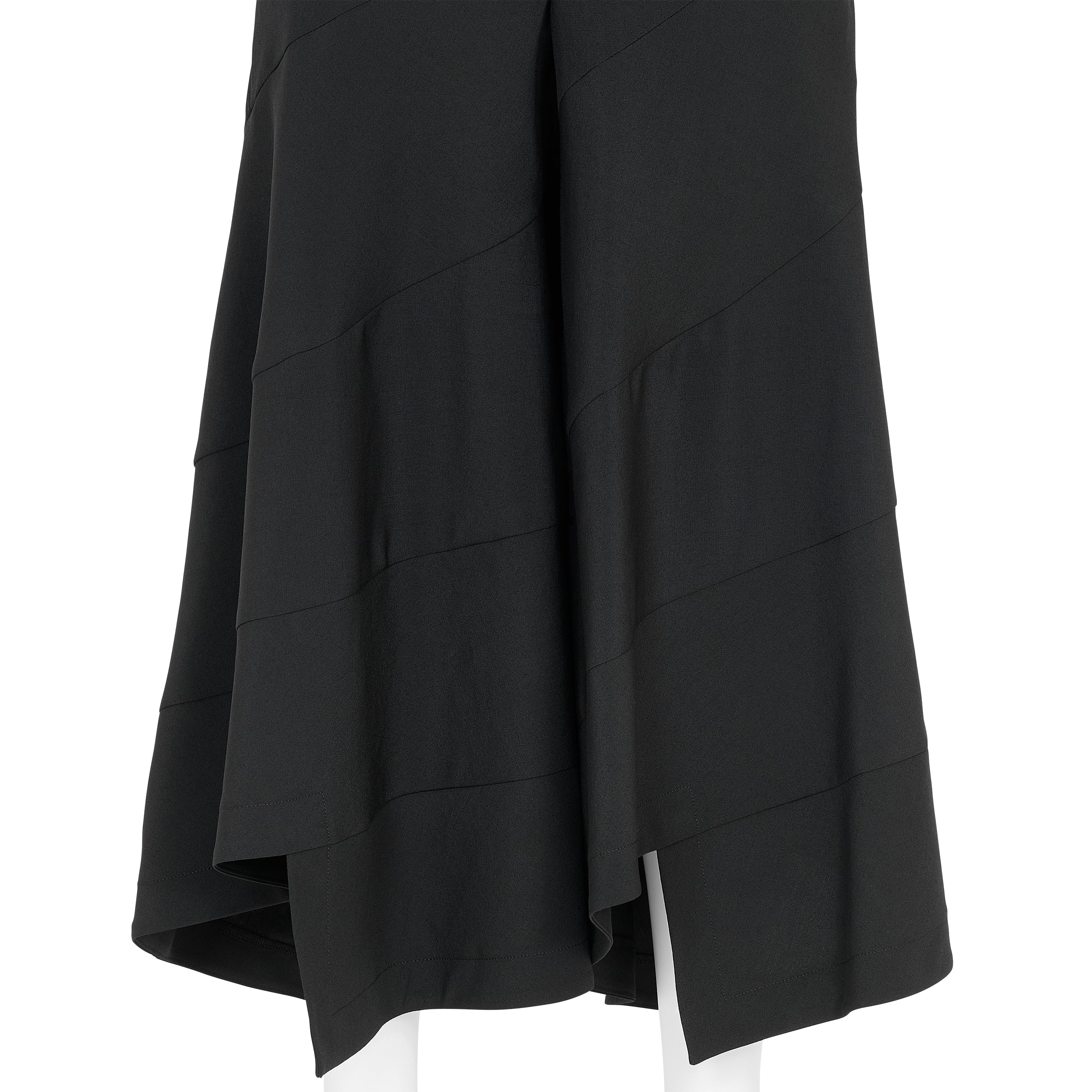 DIAGONAL PANEL PANTS BLACK