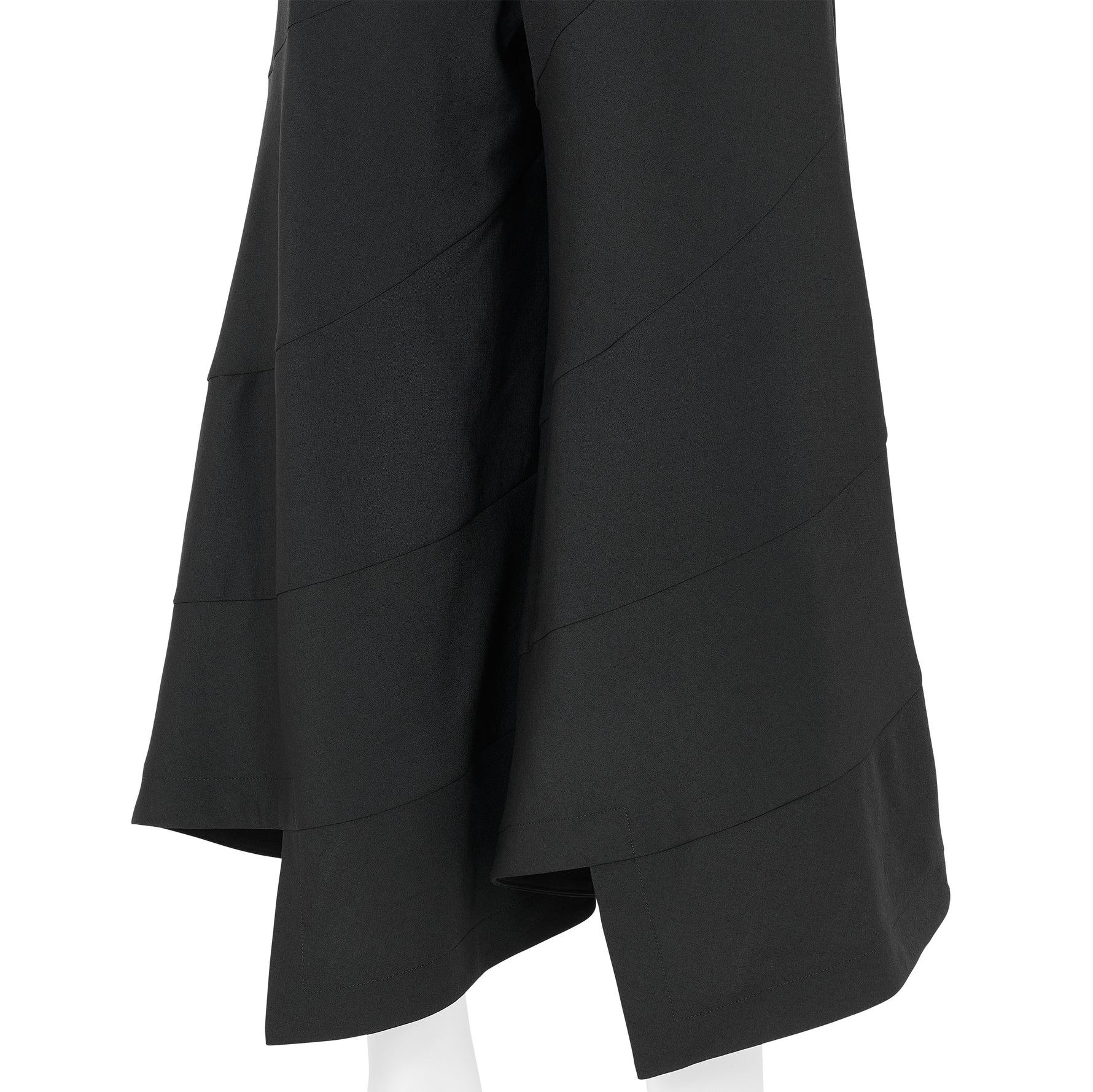 DIAGONAL PANEL PANTS BLACK