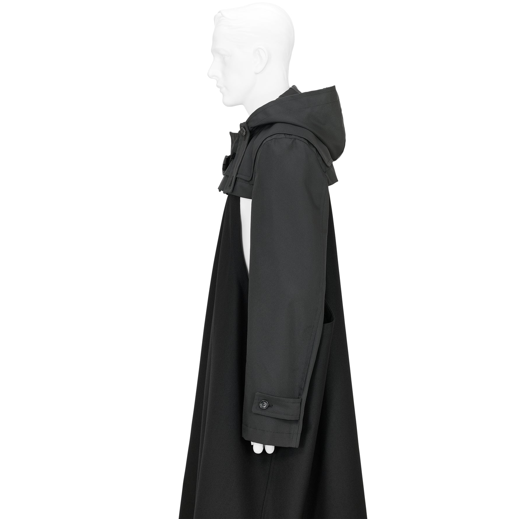 DUFFLE SLEEVE PARTS BLACK