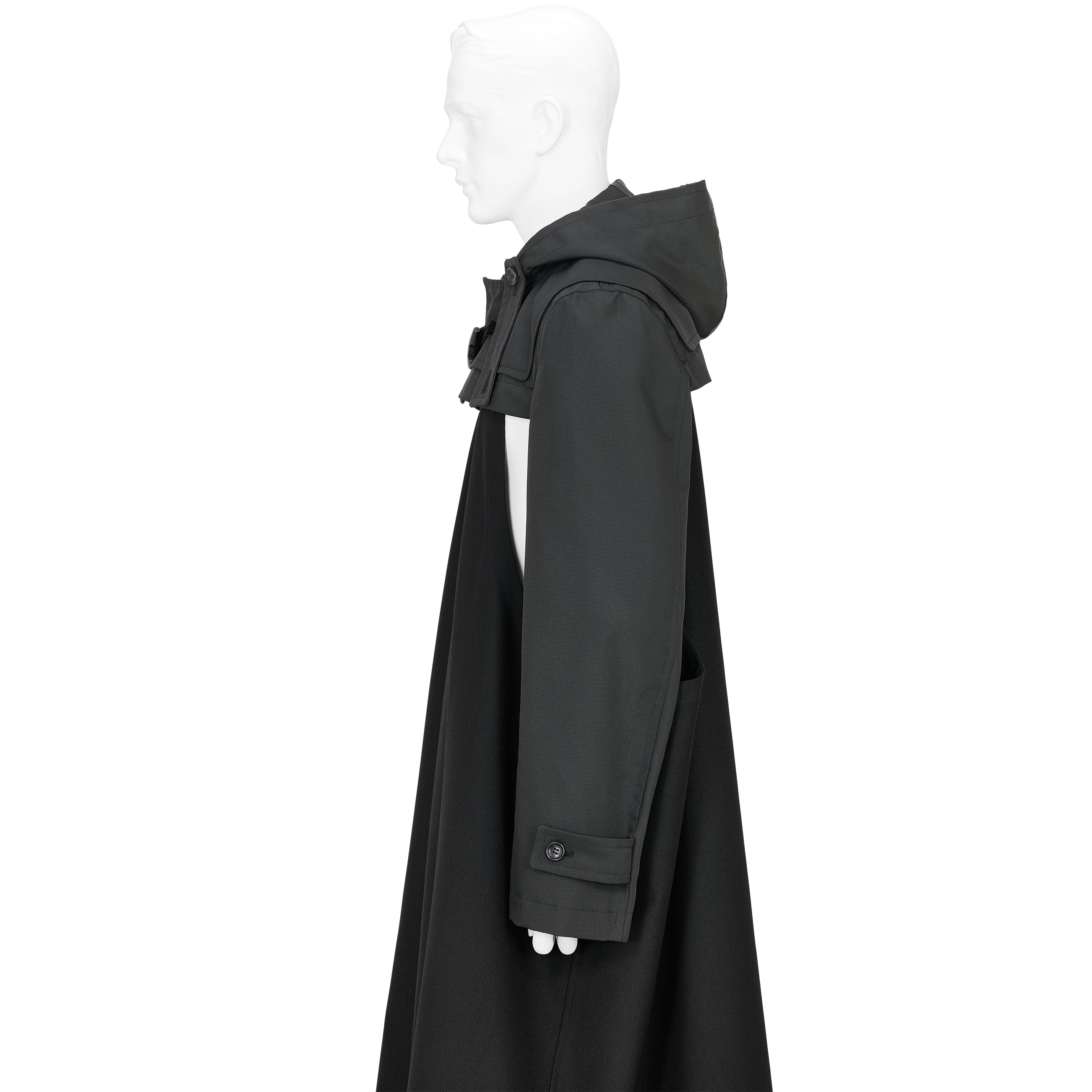 DUFFLE SLEEVE PARTS BLACK