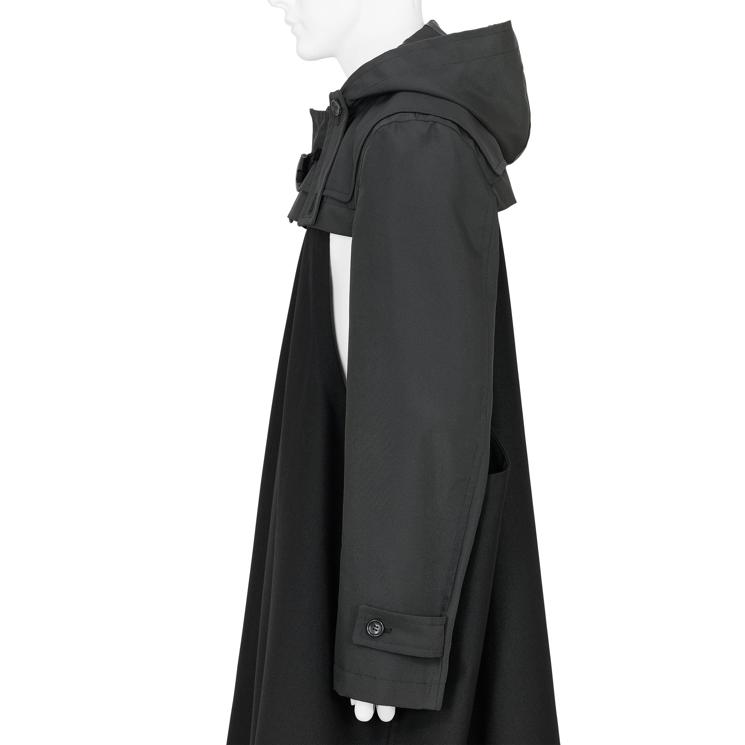 DUFFLE SLEEVE PARTS BLACK