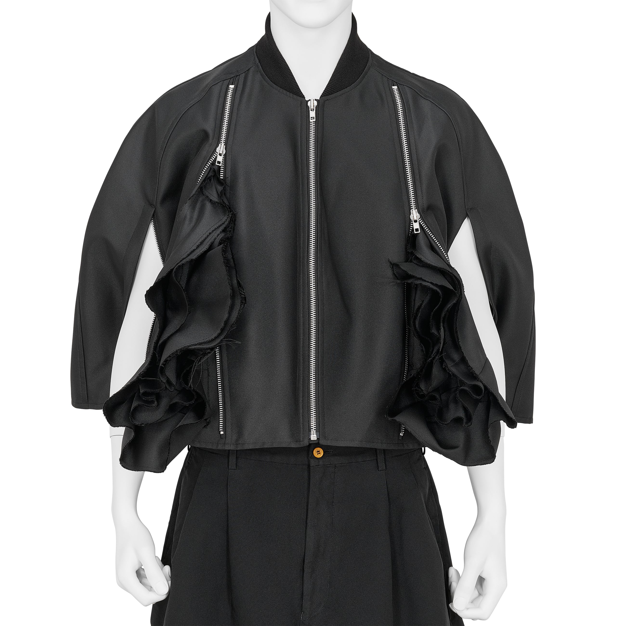 MA-1 PONCHO BLACK - COMME des GARÇONS HOMME PLUS(コム デ
