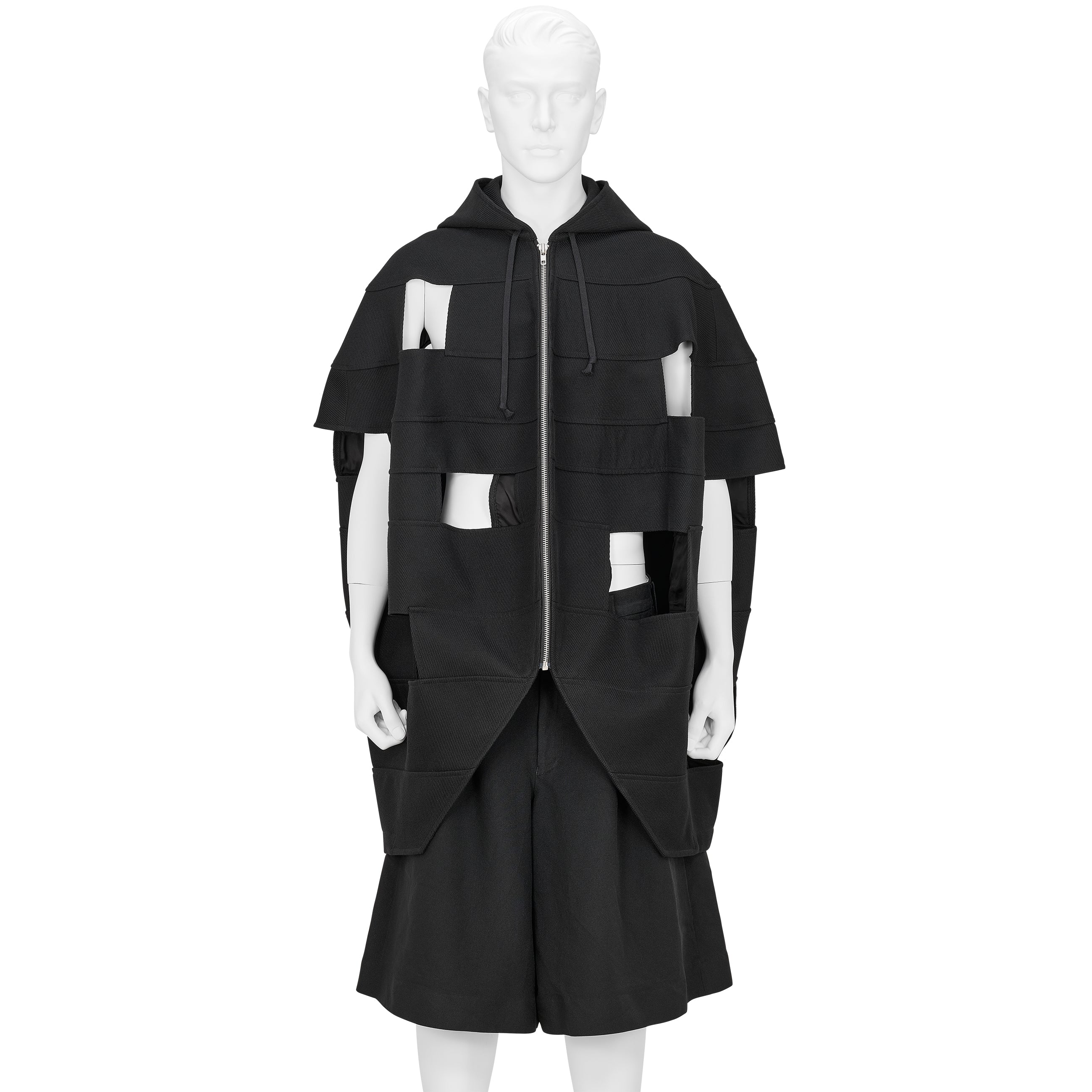 WOOL PONCHO BLACK - COMME des GARÇONS HOMME PLUS(コム デ
