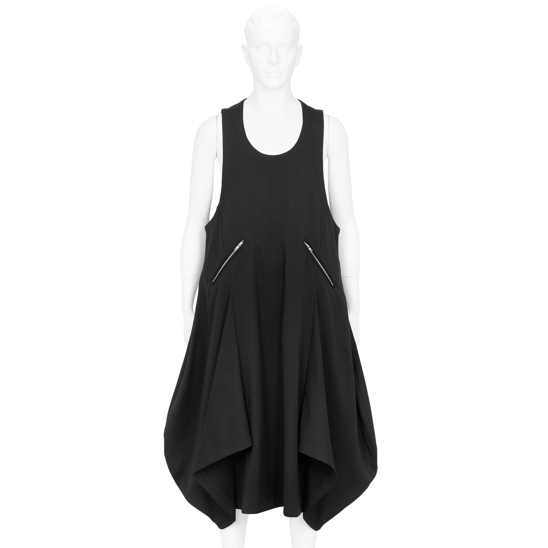 WOOL ROUND JUMPER DRESS BLACK