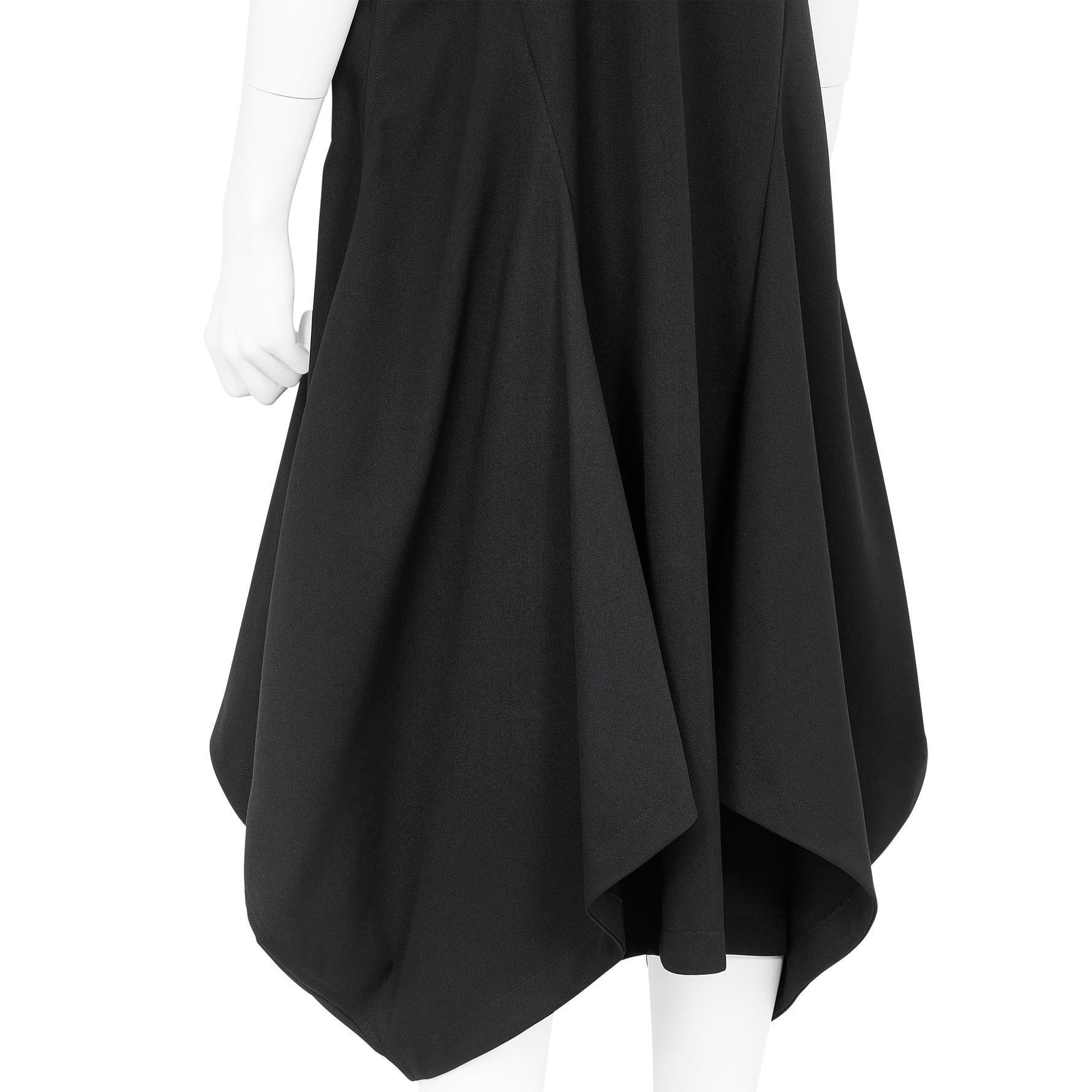WOOL ROUND JUMPER DRESS BLACK