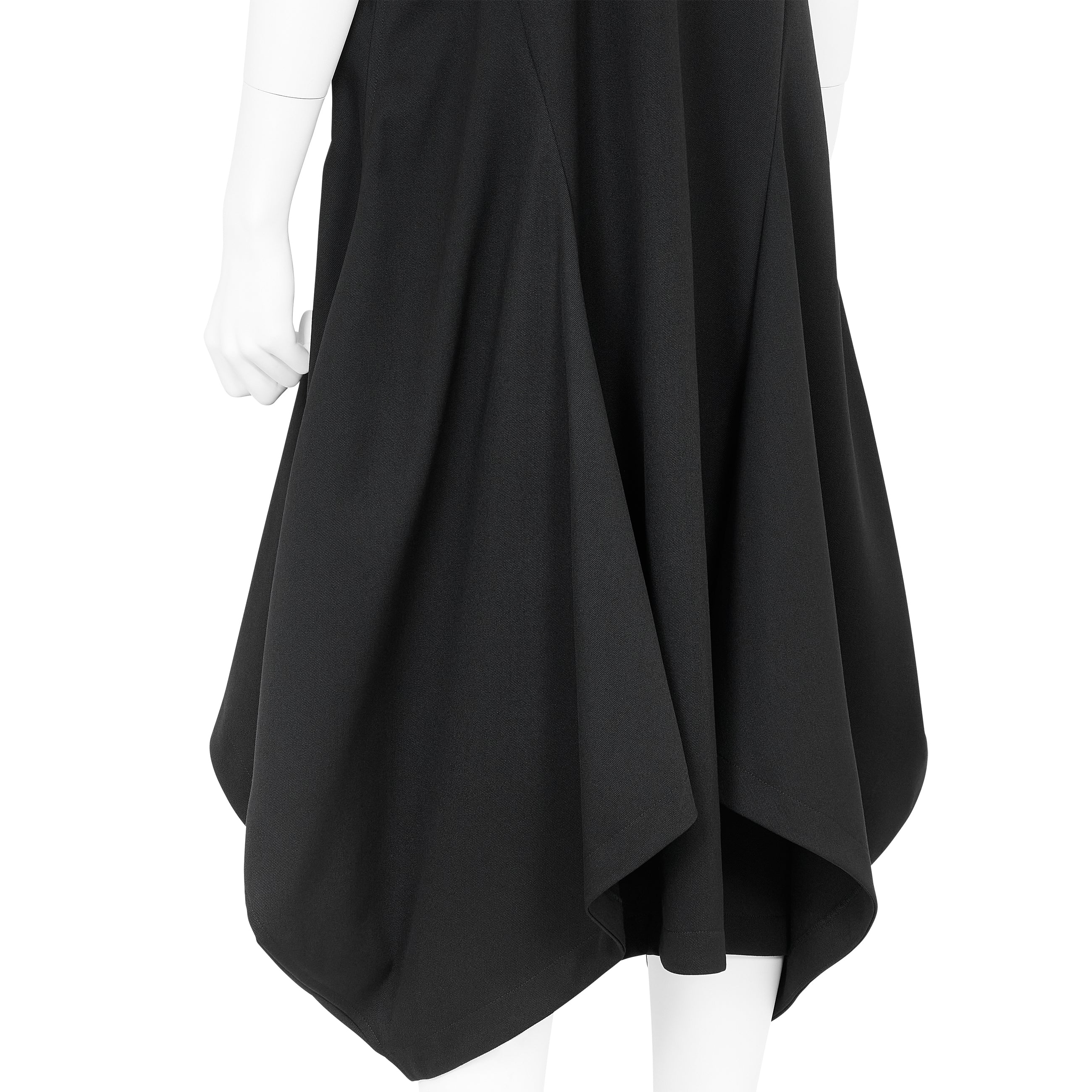 WOOL ROUND JUMPER DRESS BLACK