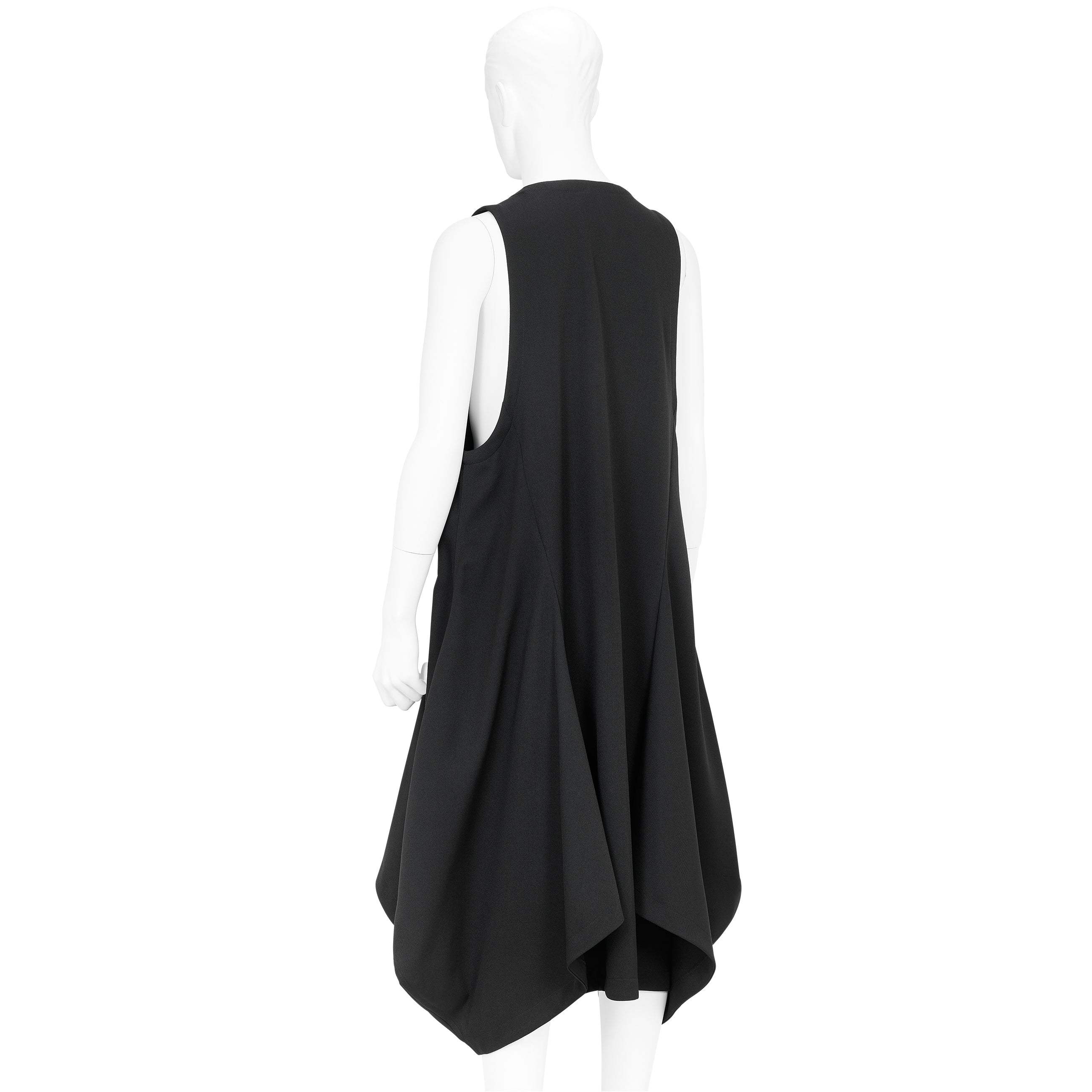 WOOL ROUND JUMPER DRESS BLACK