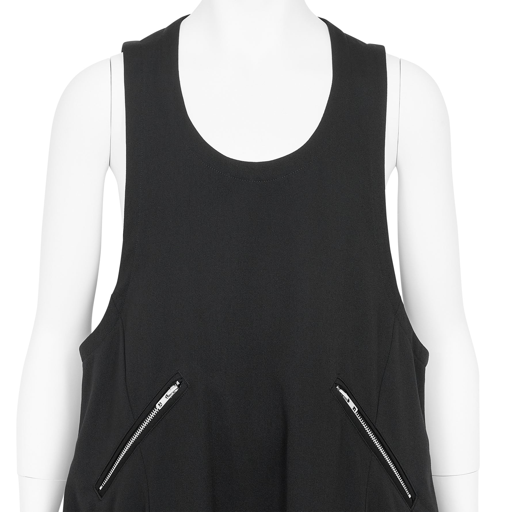 WOOL ROUND JUMPER DRESS BLACK