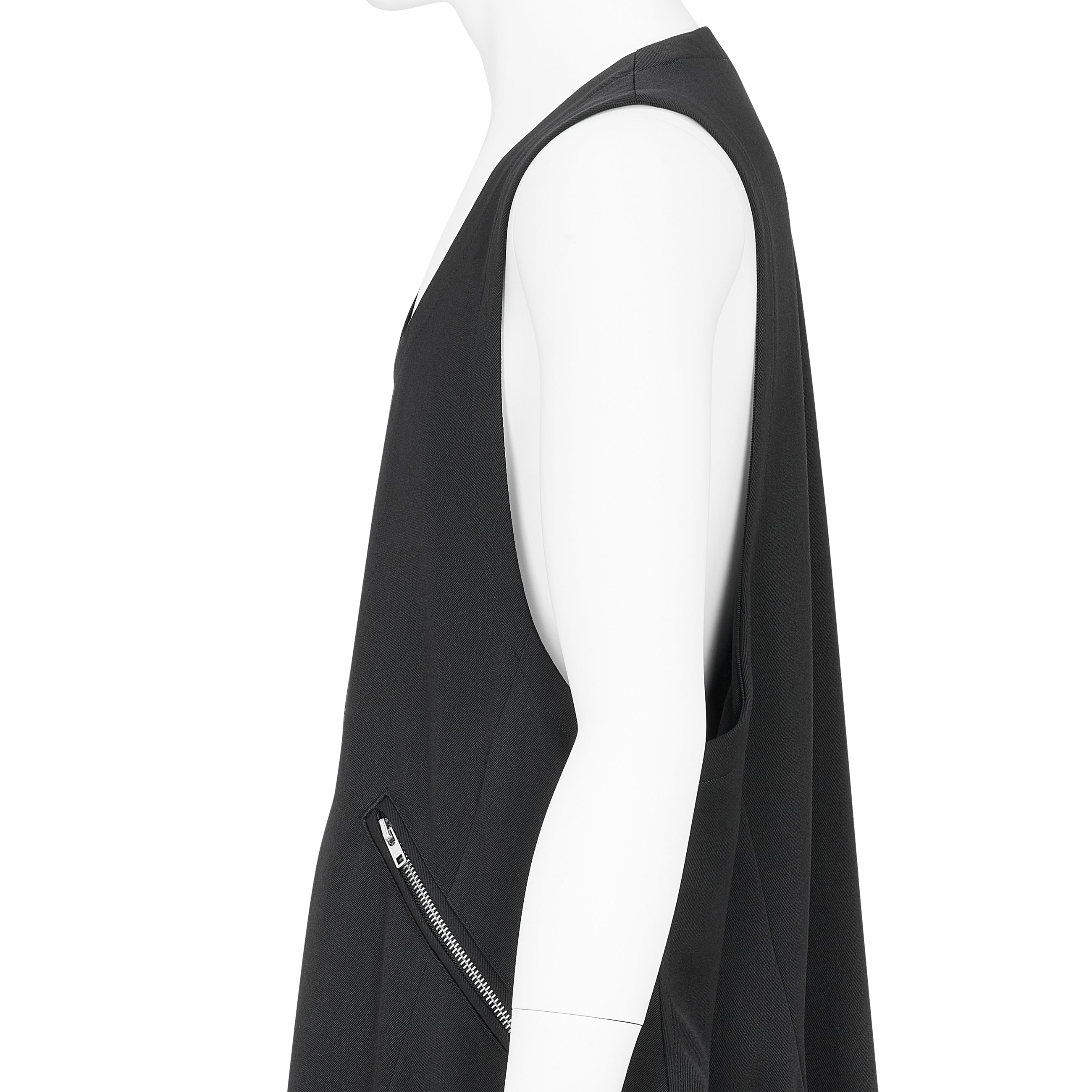 WOOL ROUND JUMPER DRESS BLACK