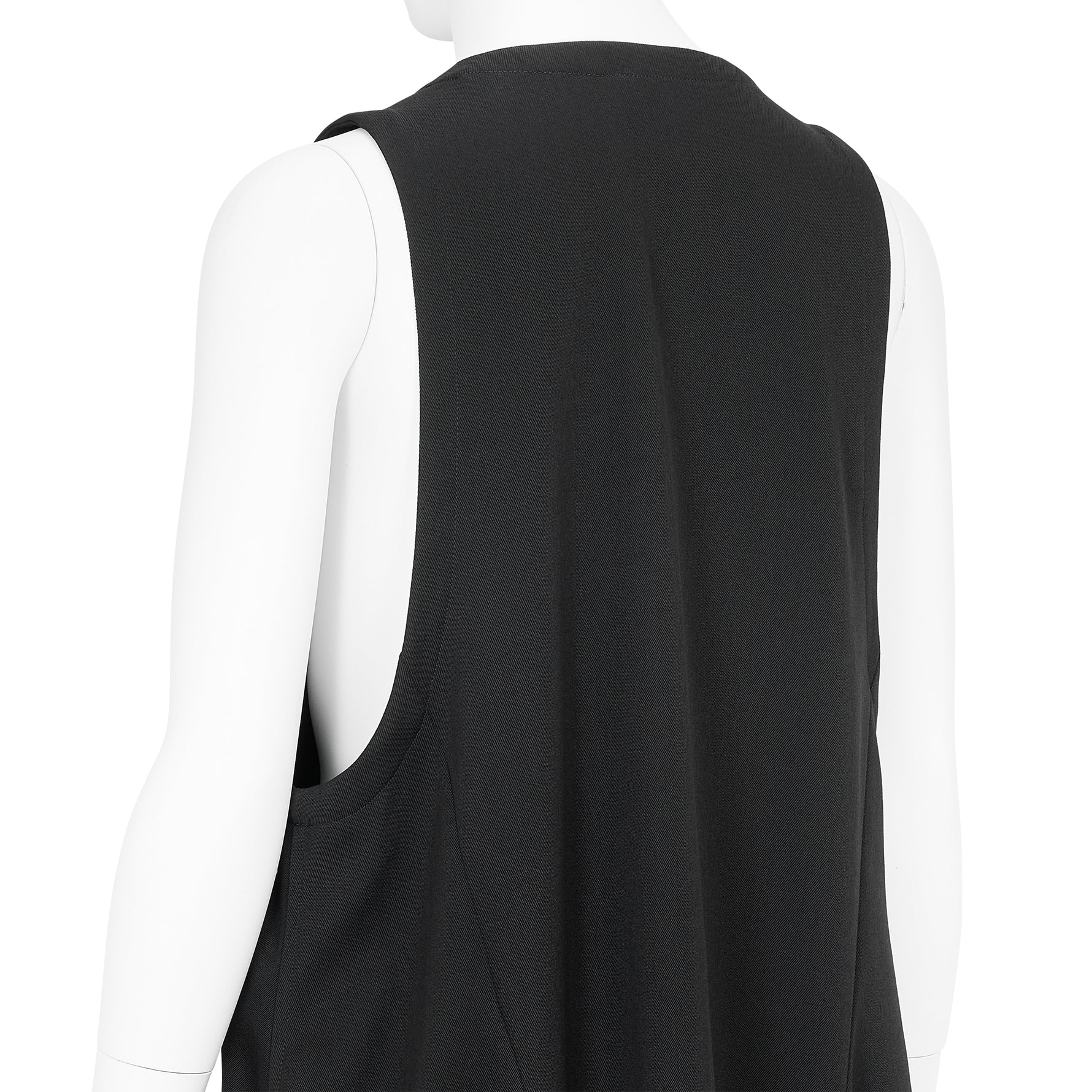WOOL ROUND JUMPER DRESS BLACK