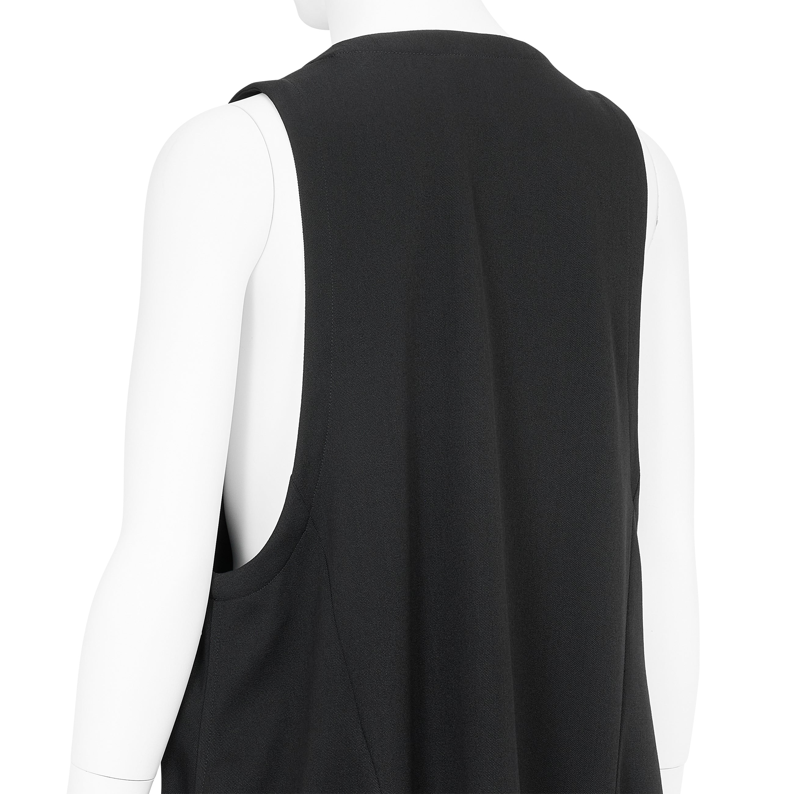 WOOL ROUND JUMPER DRESS BLACK
