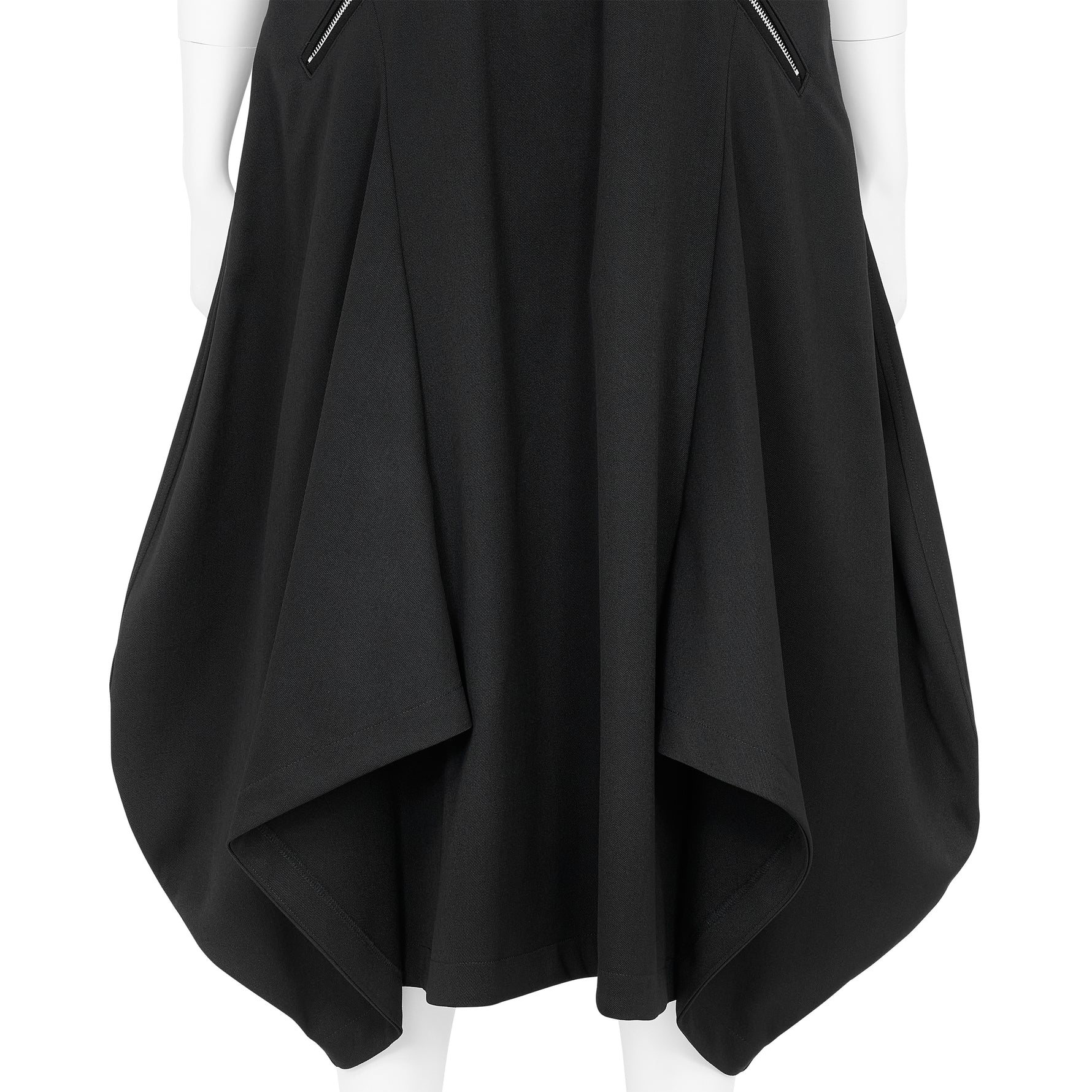 WOOL ROUND JUMPER DRESS BLACK