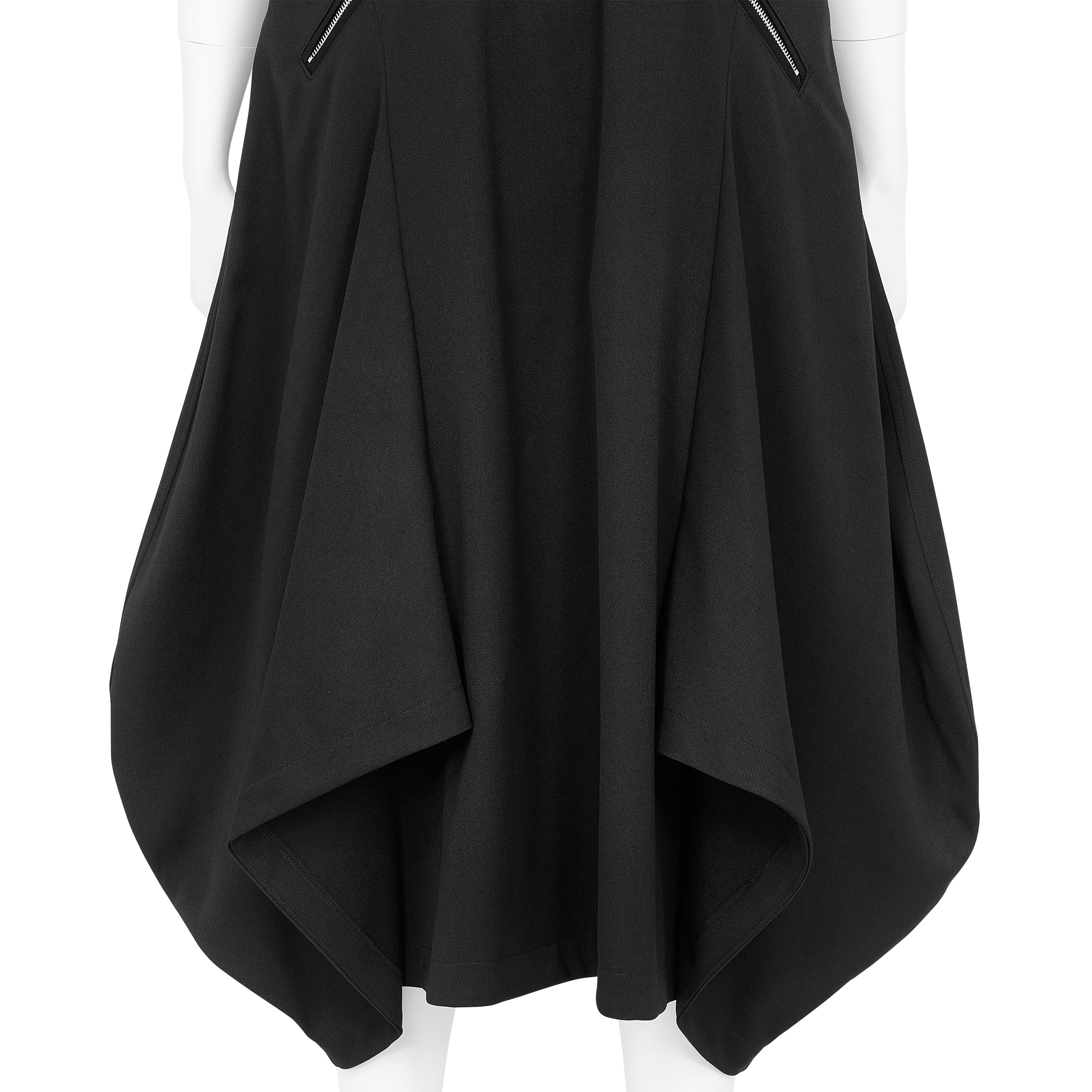 WOOL ROUND JUMPER DRESS BLACK