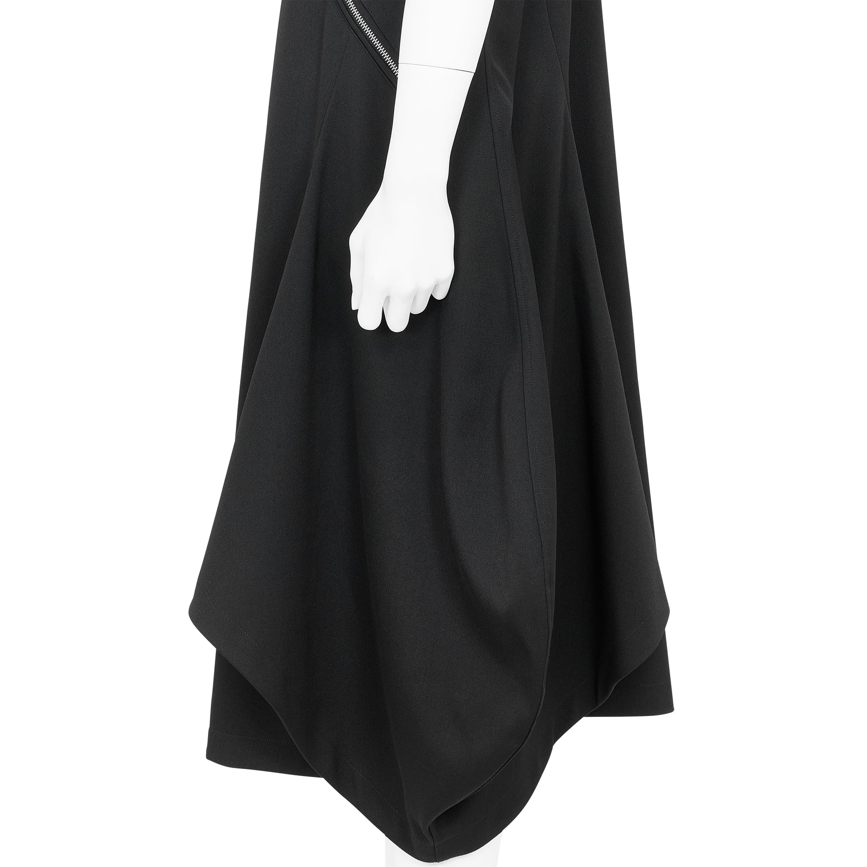 WOOL ROUND JUMPER DRESS BLACK