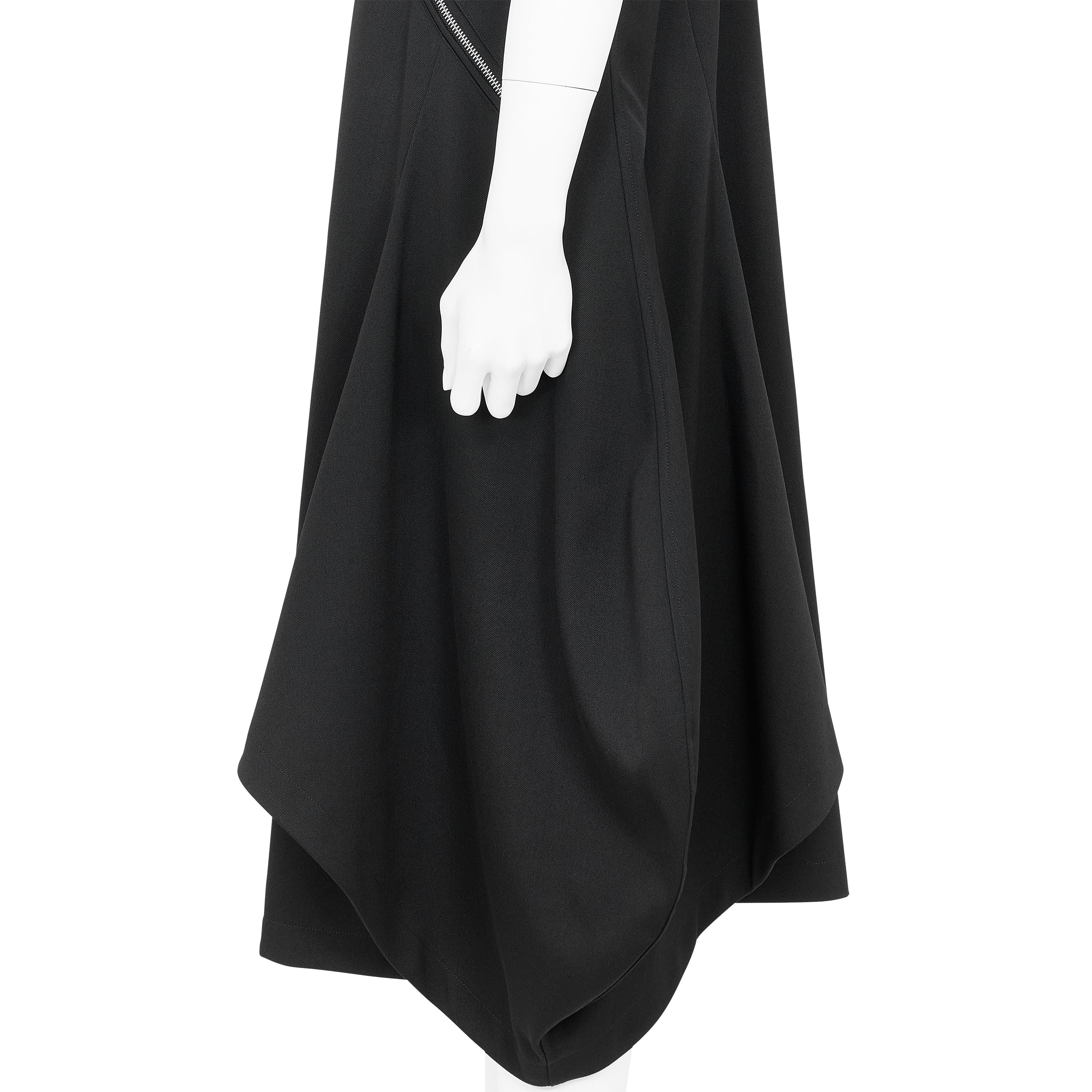 WOOL ROUND JUMPER DRESS BLACK